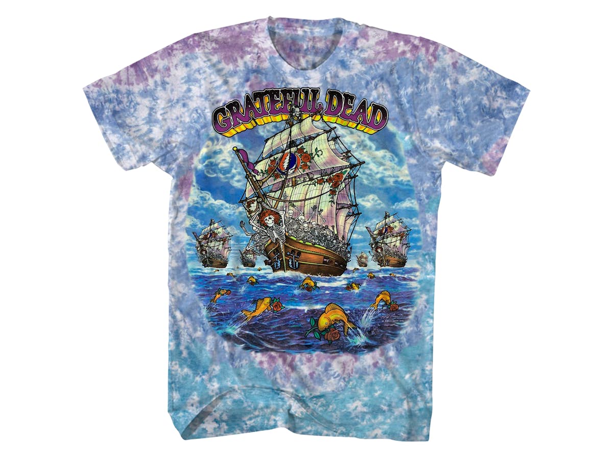 Grateful Dead Ship of Fools Tie Dye T Shirt