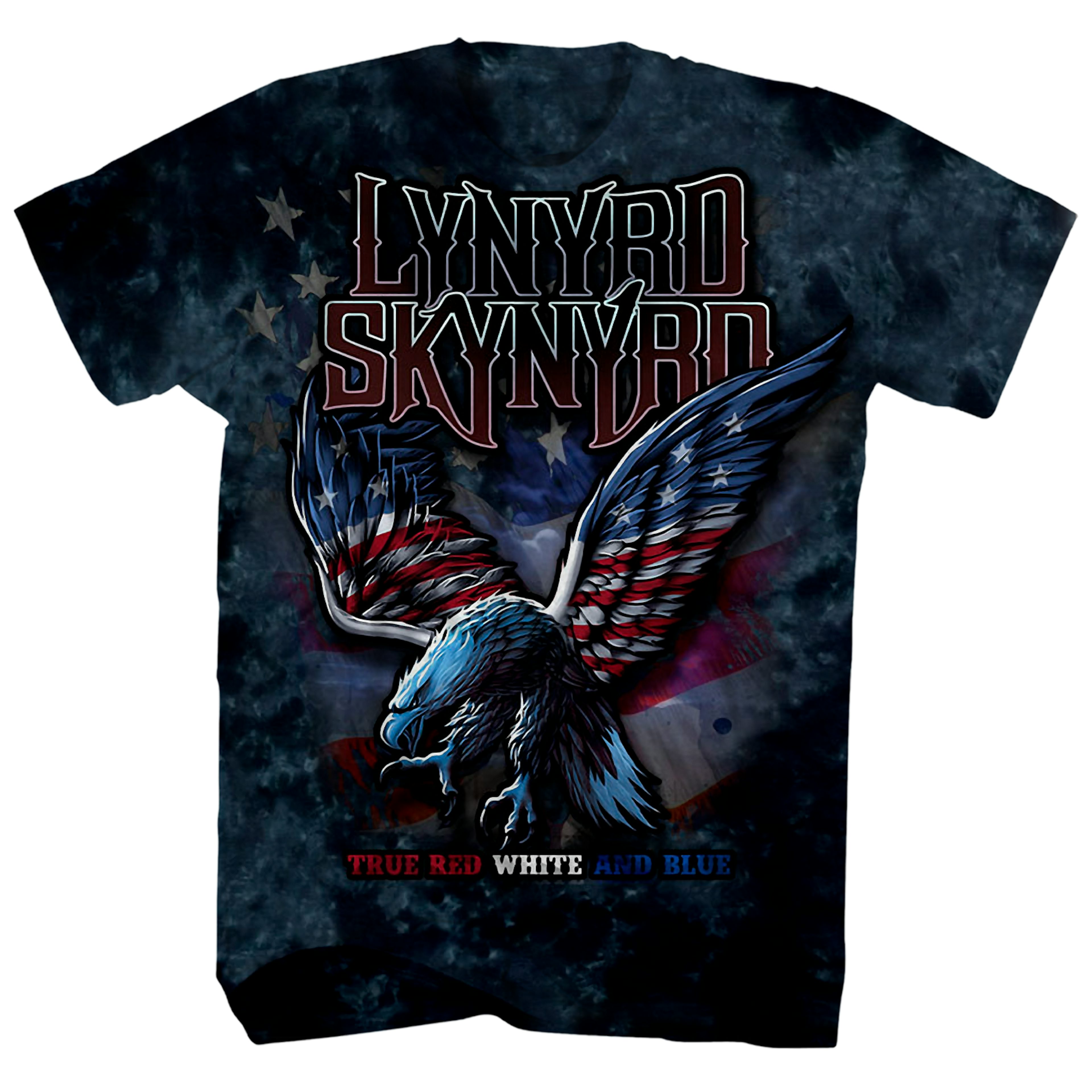 Skynyrd T-Shirt | Red White & Blue Eagle Tie Dye Lynyrd Skynyrd Shirt