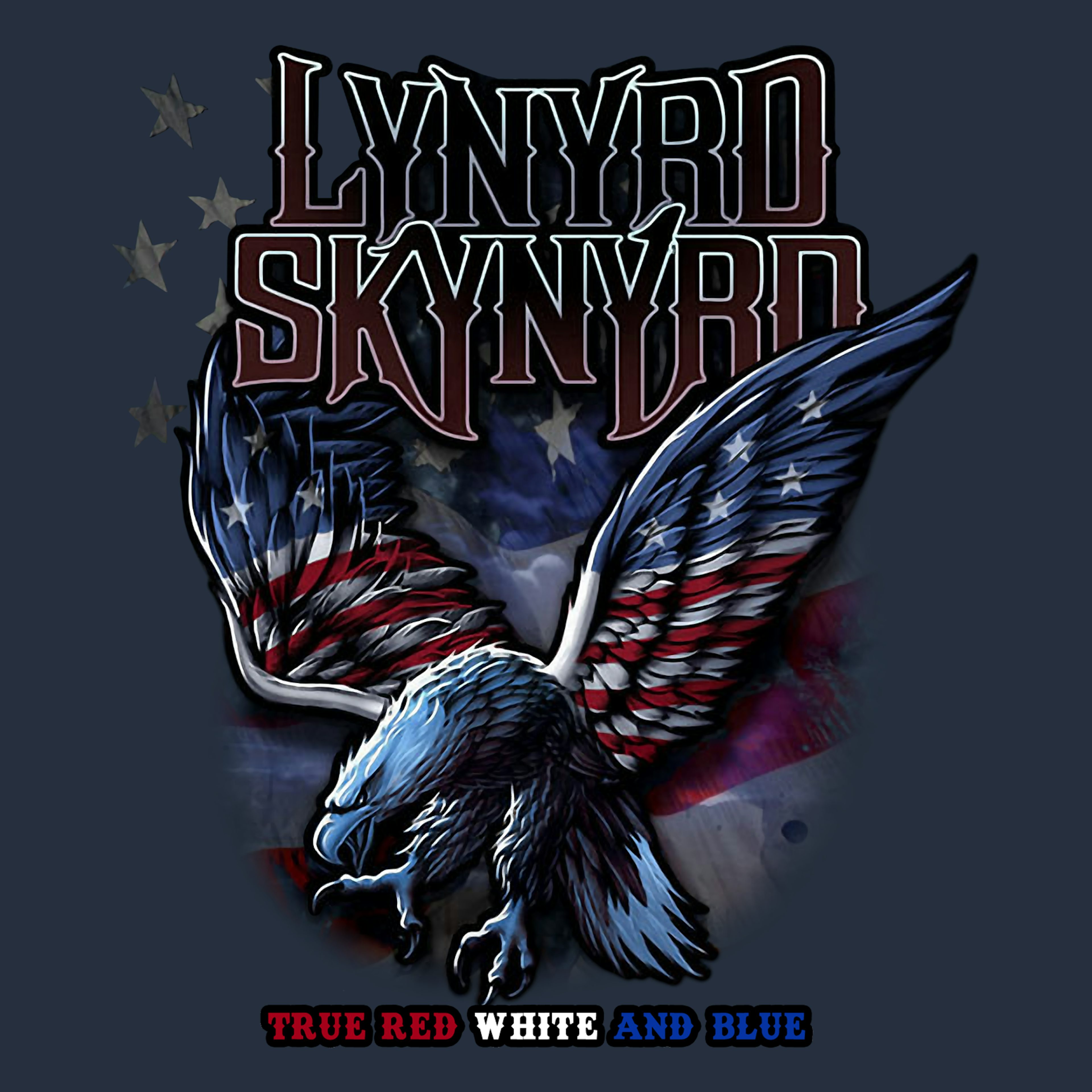 Skynyrd T-Shirt | Red White & Blue Eagle Tie Dye Lynyrd Skynyrd Shirt