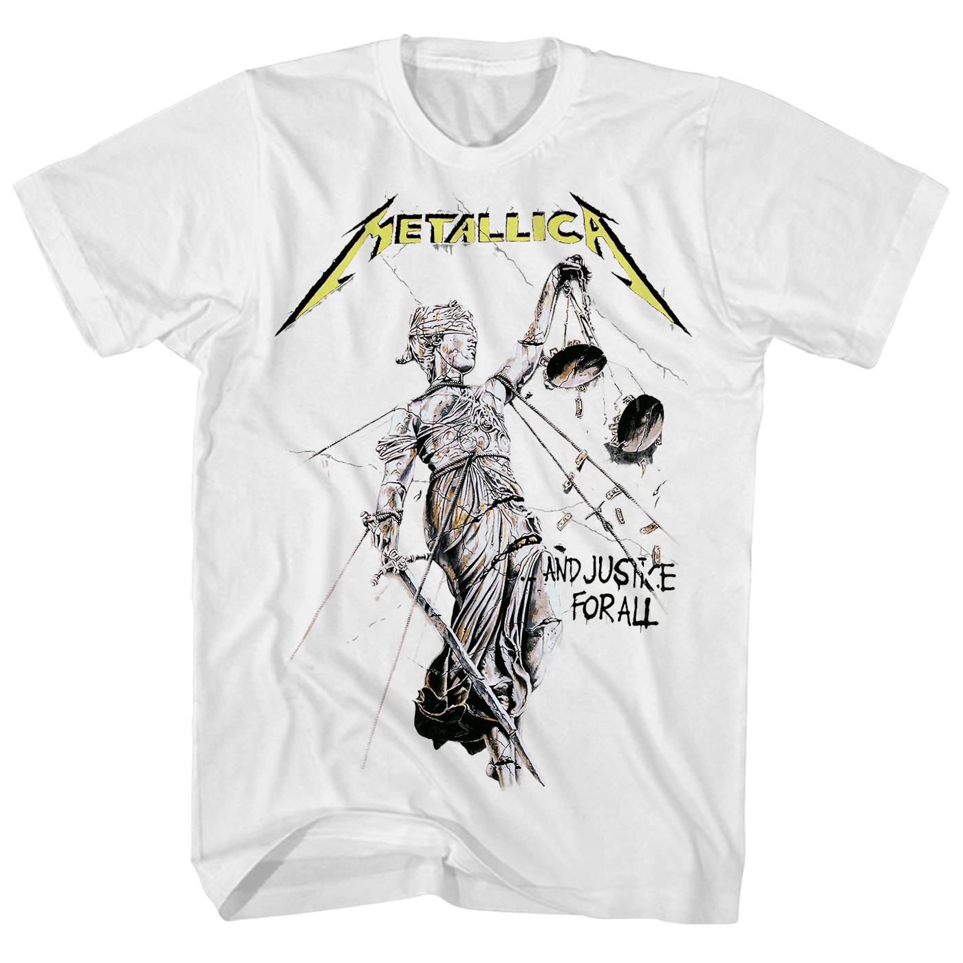 billede hverdagskost synder Metallica T-Shirt | Justice For All Album Art Metallica Shirt