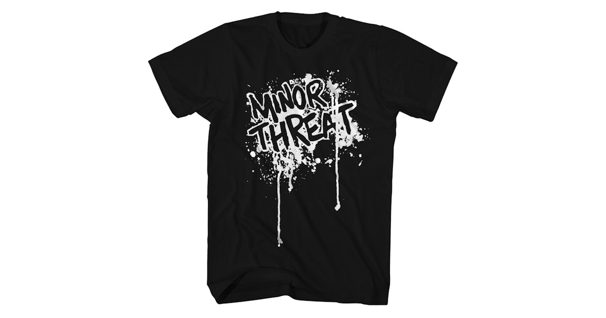 Minor Threat T Shirt Official Drip Logo Minor Threat Shirt