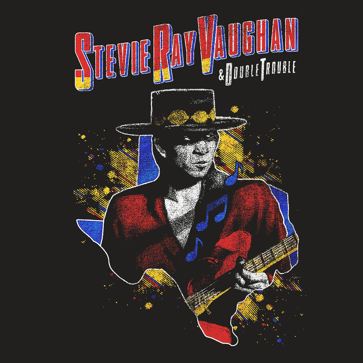 Stevie Ray Vaughan T-Shirt | Double Trouble '84 Tour Stevie Ray 