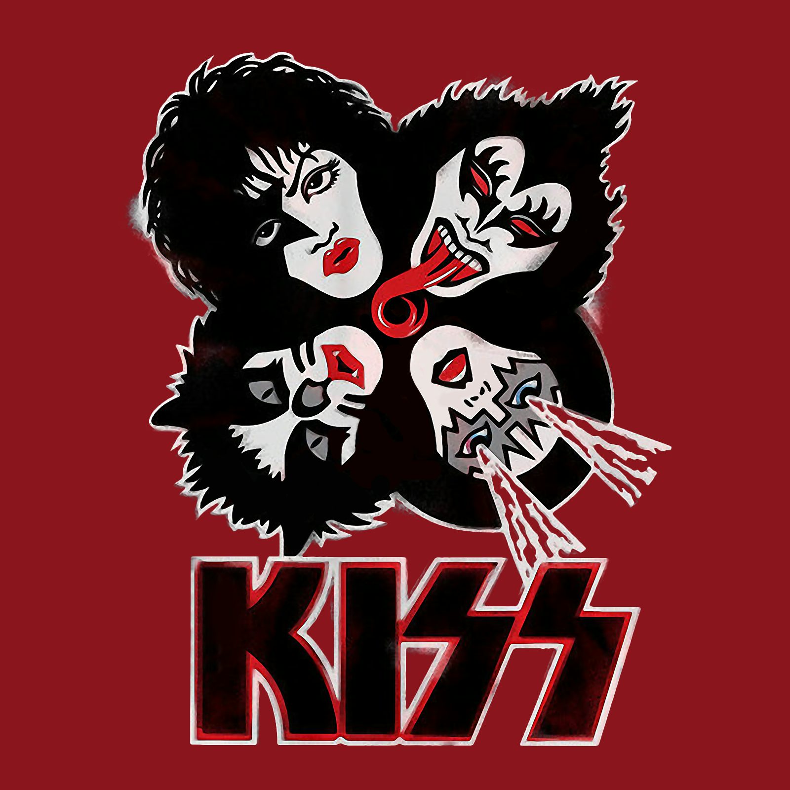 KISS TShirt Starburst Tie Dye KISS Shirt