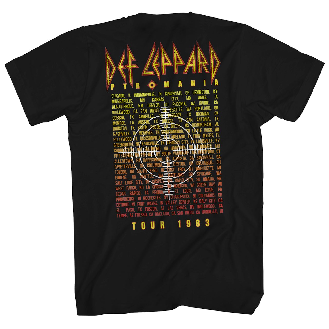 Def Leppard TShirt Blazing Thru America Tour Def Leppard Shirt (Reissue)