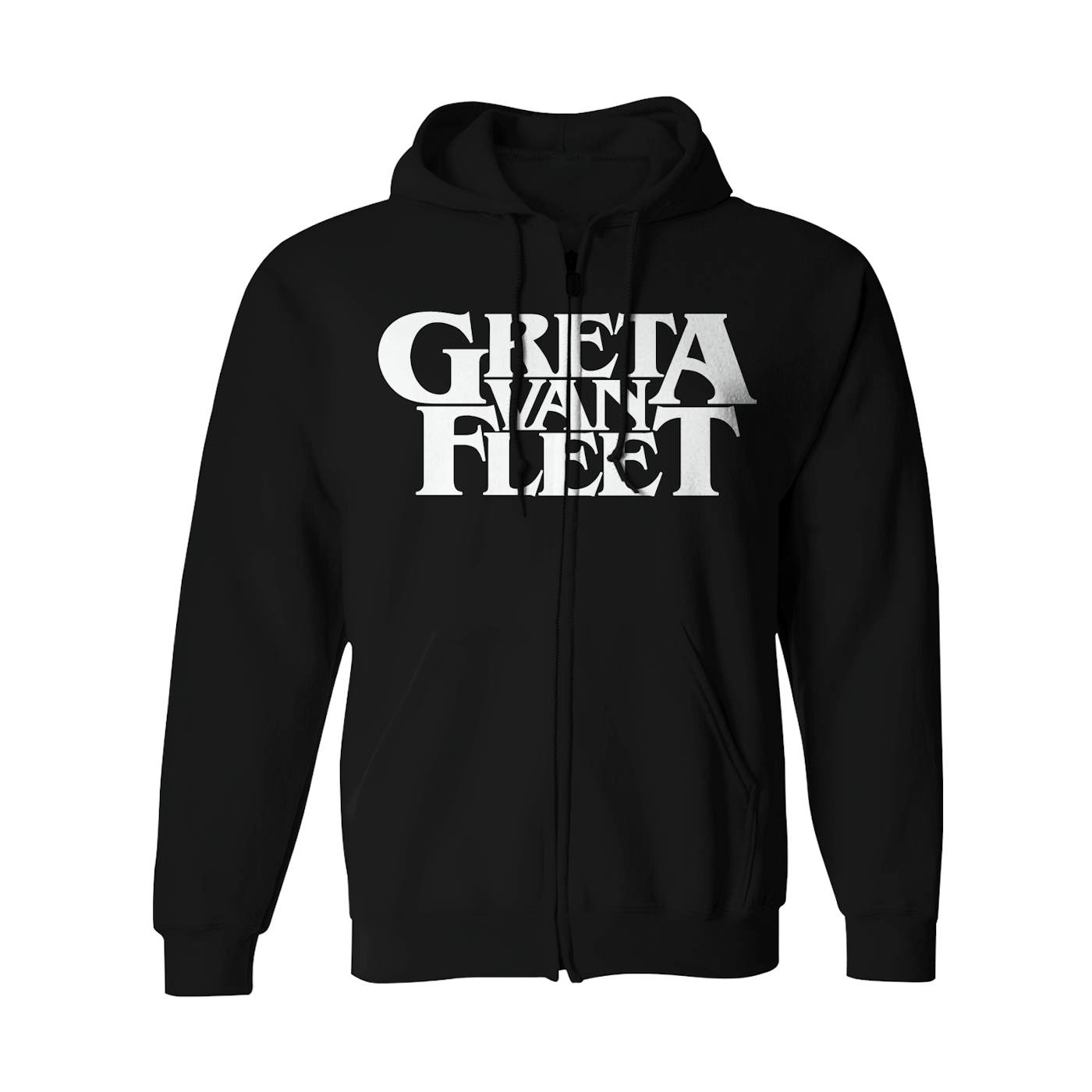 Greta Van Fleet Zip-Up Hoodie | Logo Greta Van Fleet Hoodie