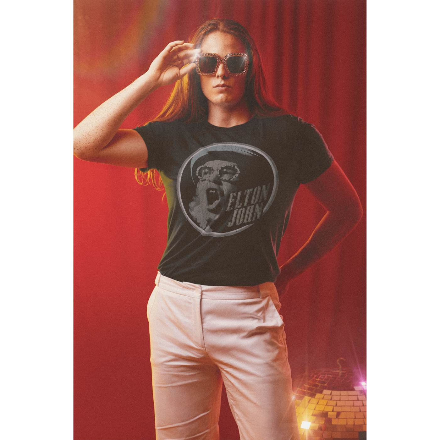 Bennie And The Jets Watercolor Photo T-Shirt - Elton John