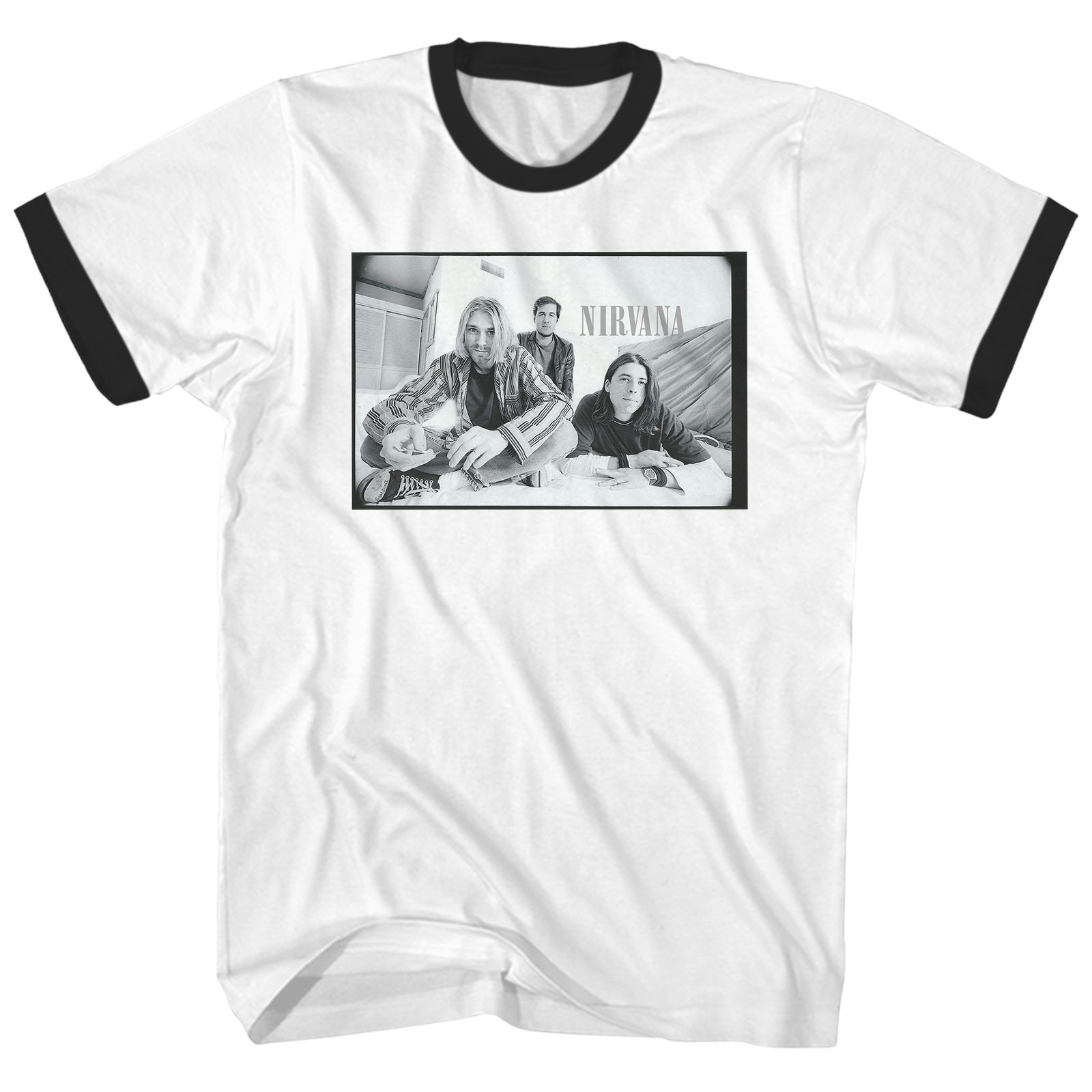 white nirvana t shirt