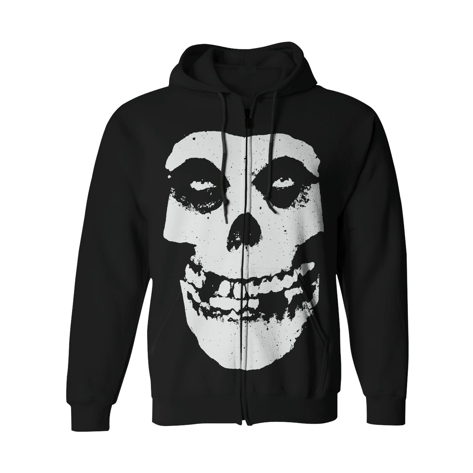 skull zip up hoodie