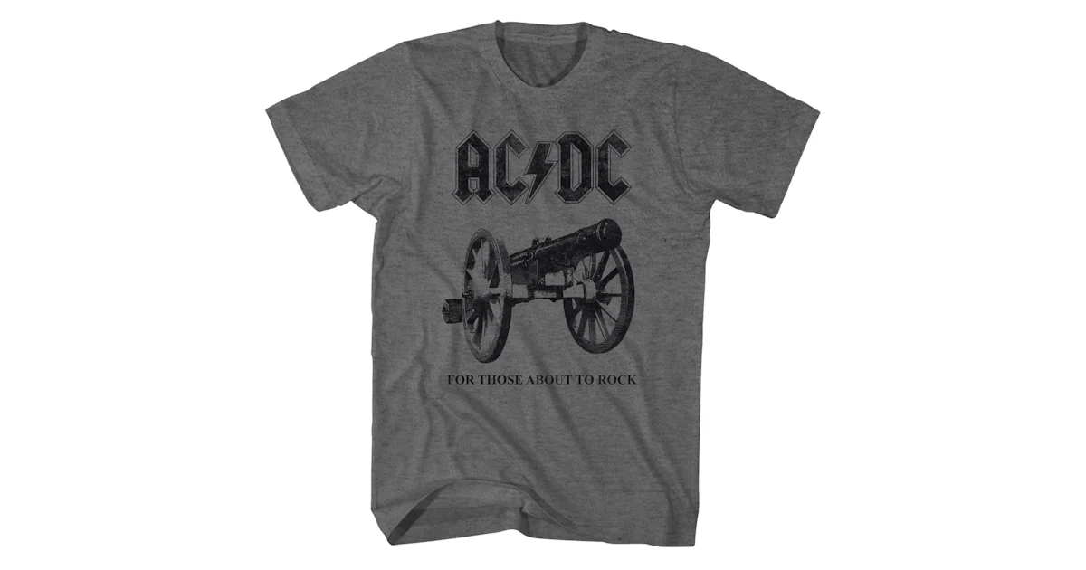 AC/DC T-Shirt | For Those About To Rock Cannon AC/DC Shirt