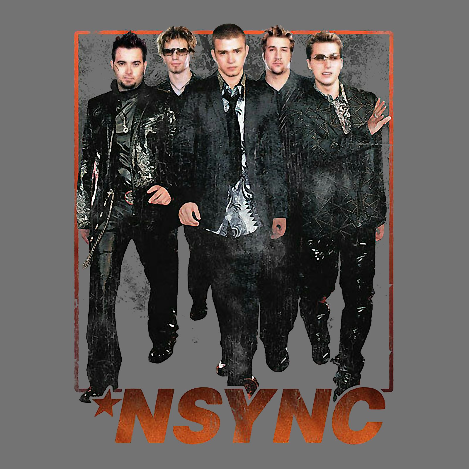 *NSYNC TShirt Struttin' Group Walk *NSYNC Shirt