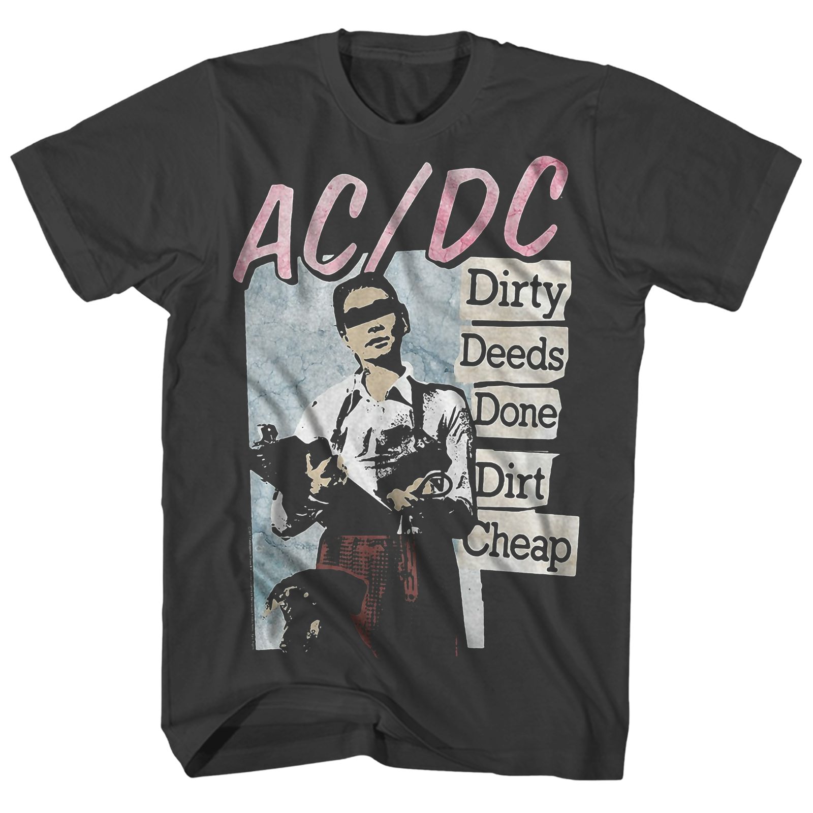AC/DC T-Shirt | Dirty Deeds Done Dirt Cheap Album Art AC/DC Shirt