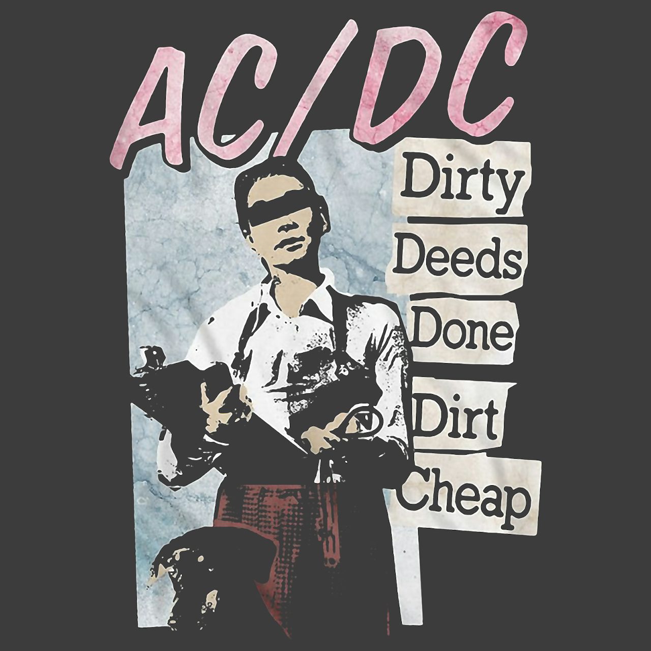 feudale han melon AC/DC T-Shirt | Dirty Deeds Done Dirt Cheap Album Art AC/DC Shirt