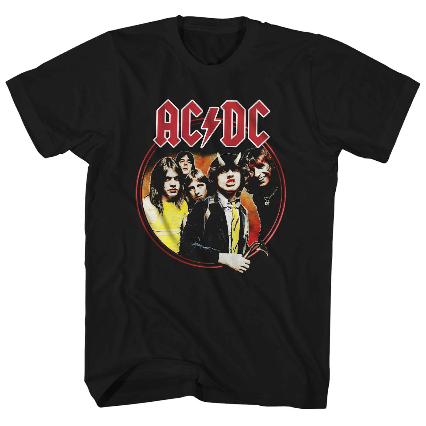 AC/DC T-Shirt | Highway To Hell Circle Logo AC/DC Shirt