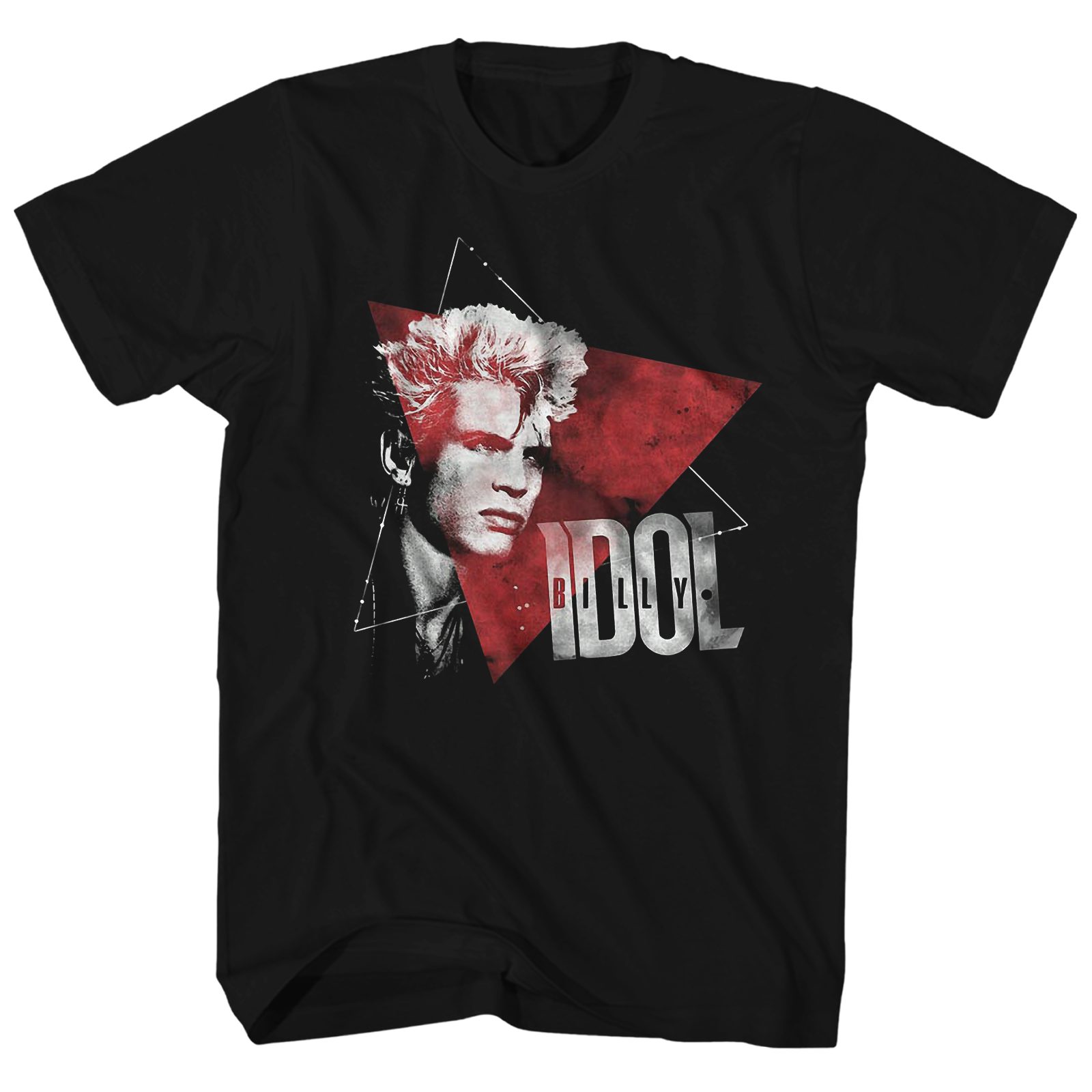Billy Idol TShirt Triangle Pattern Billy Idol Shirt