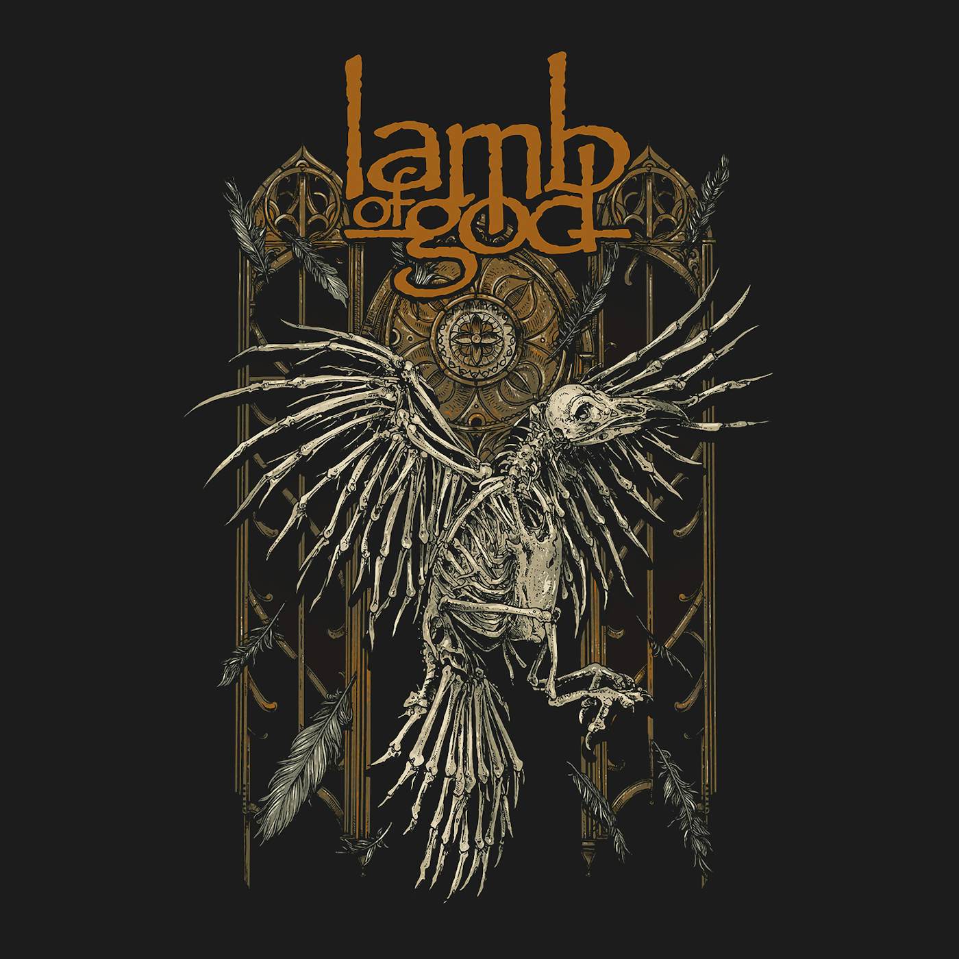 Lamb Of God T-Shirt | Skeleton Crow Lamb Of God Shirt
