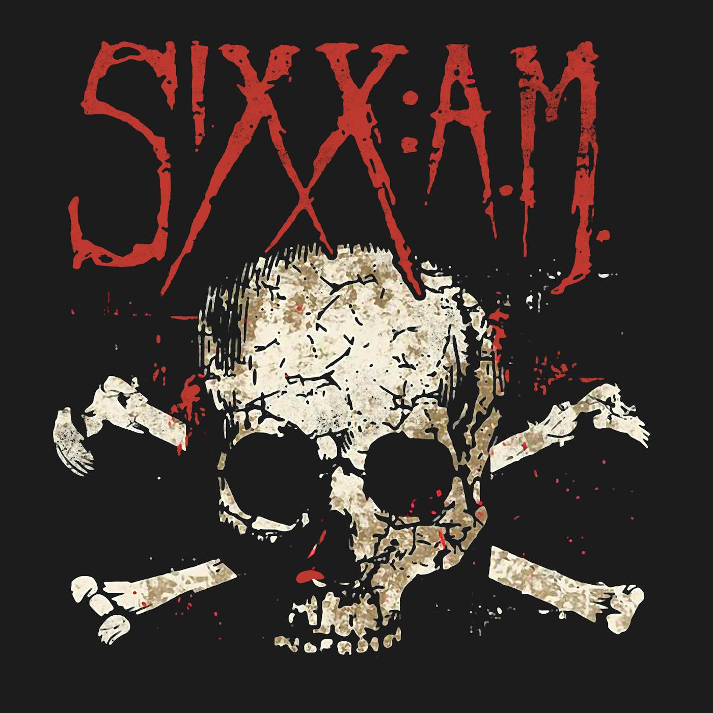 Sixx:AM Sixx:A.M. T-Shirt | Darkness Skull And Bones Sixx:A.M. Shirt