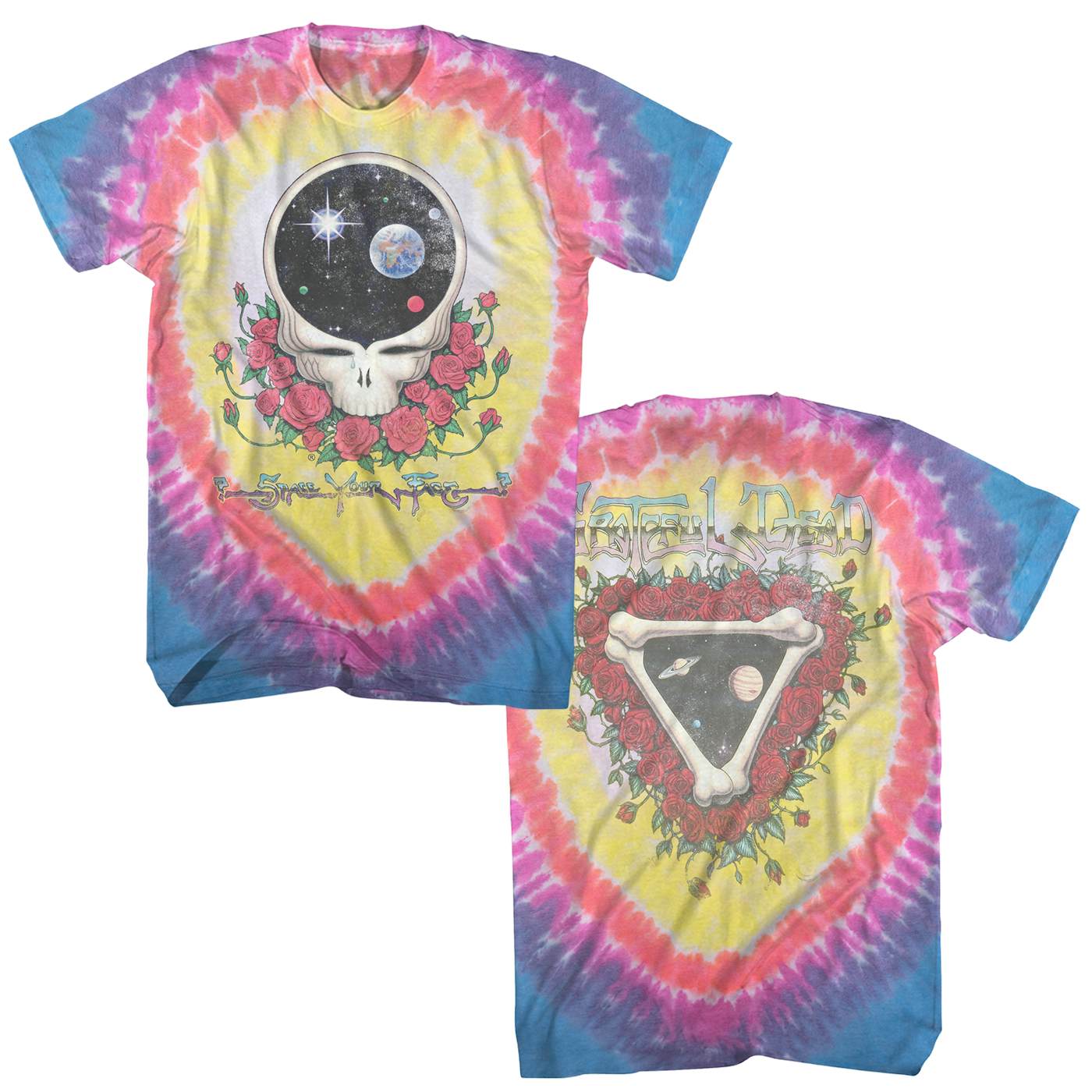 Grateful Dead - Dance Your Face Tie Dye T-Shirt -  –