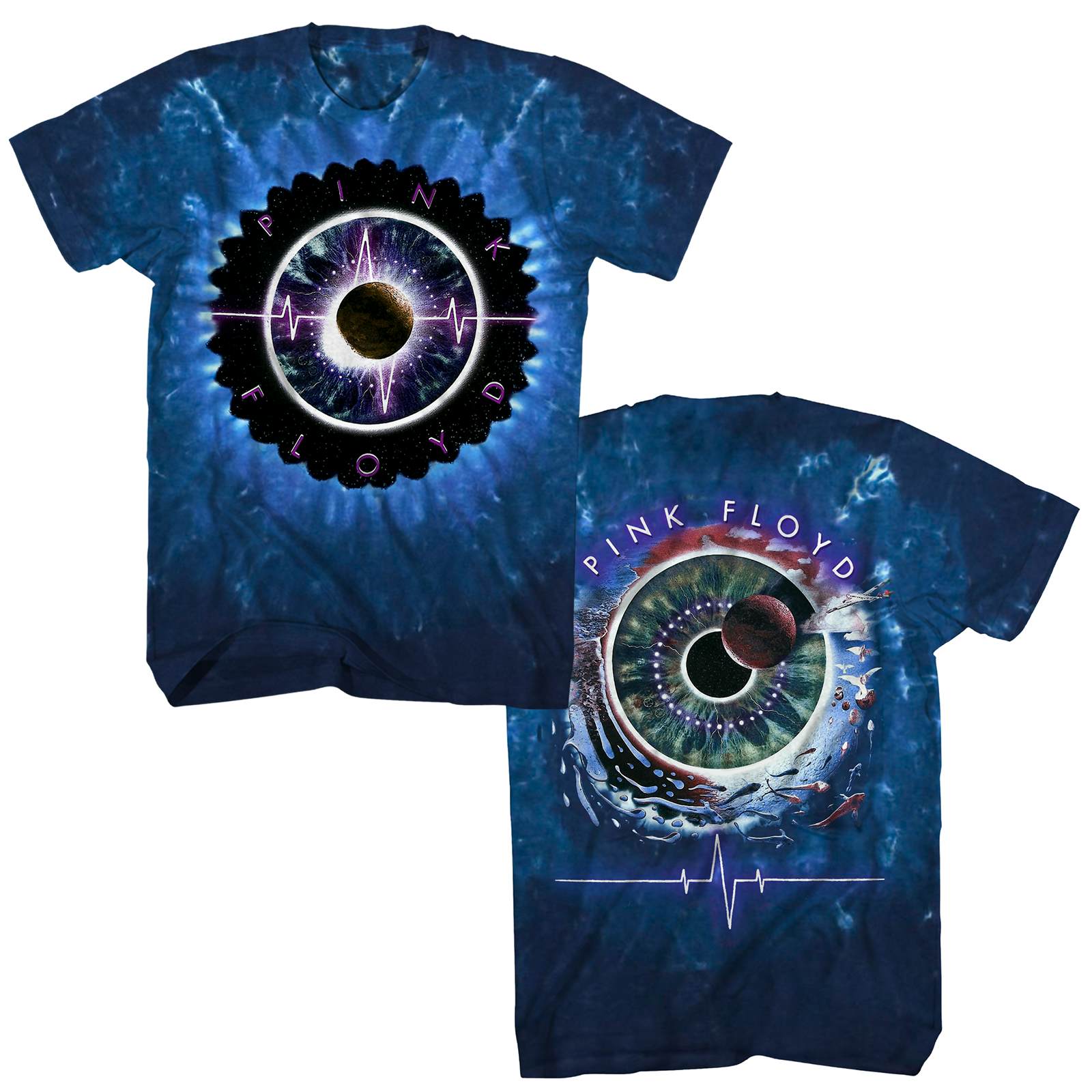 Pink Floyd T-Shirt | Pulse Album Art Tie Dye Pink Floyd Shirt