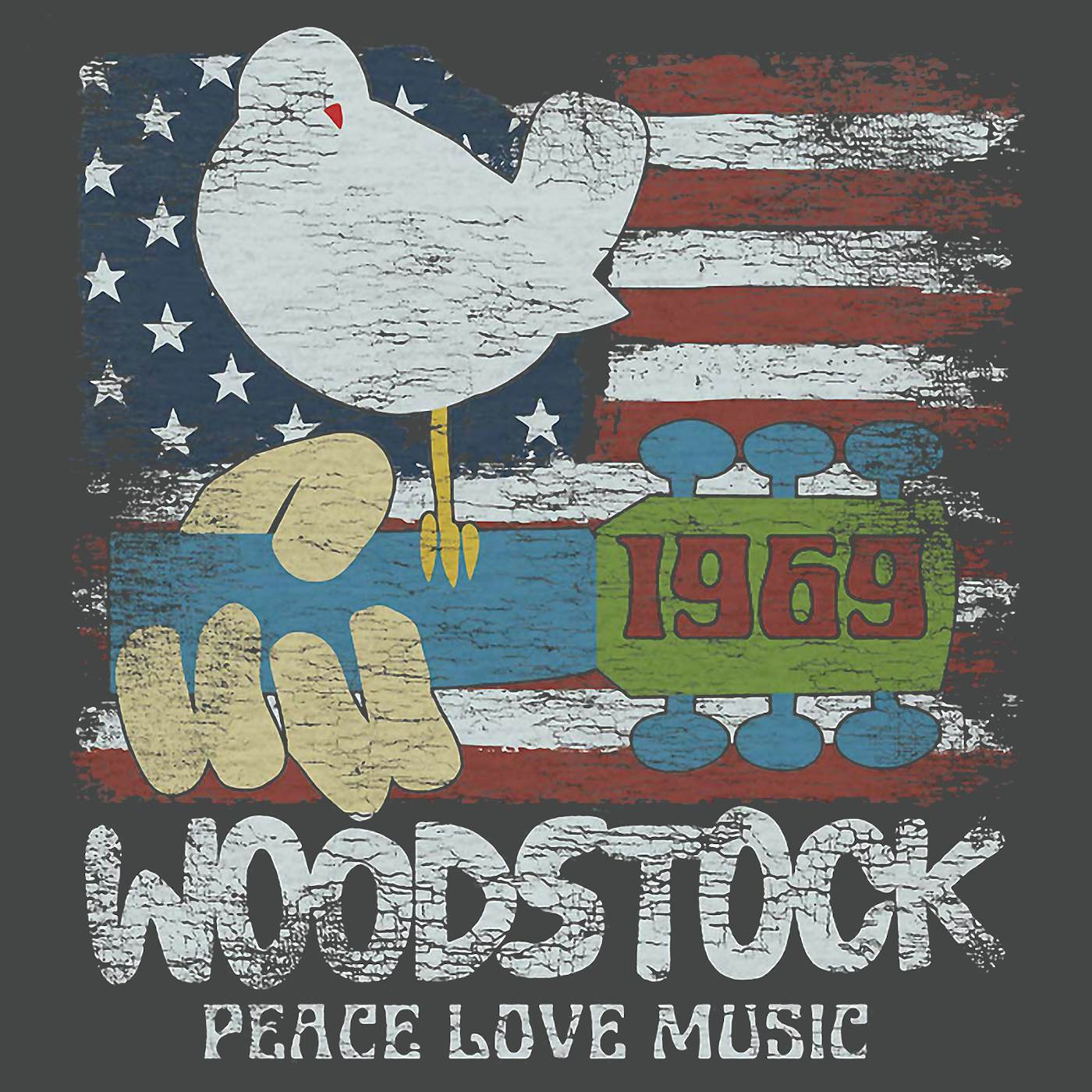 Woodstock T-Shirt | Americana Art Woodstock Shirt