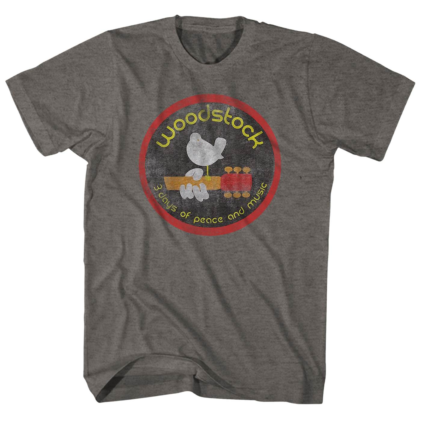 Woodstock T-Shirt | 3 Days Of Peace And Music Heather Woodstock Shirt