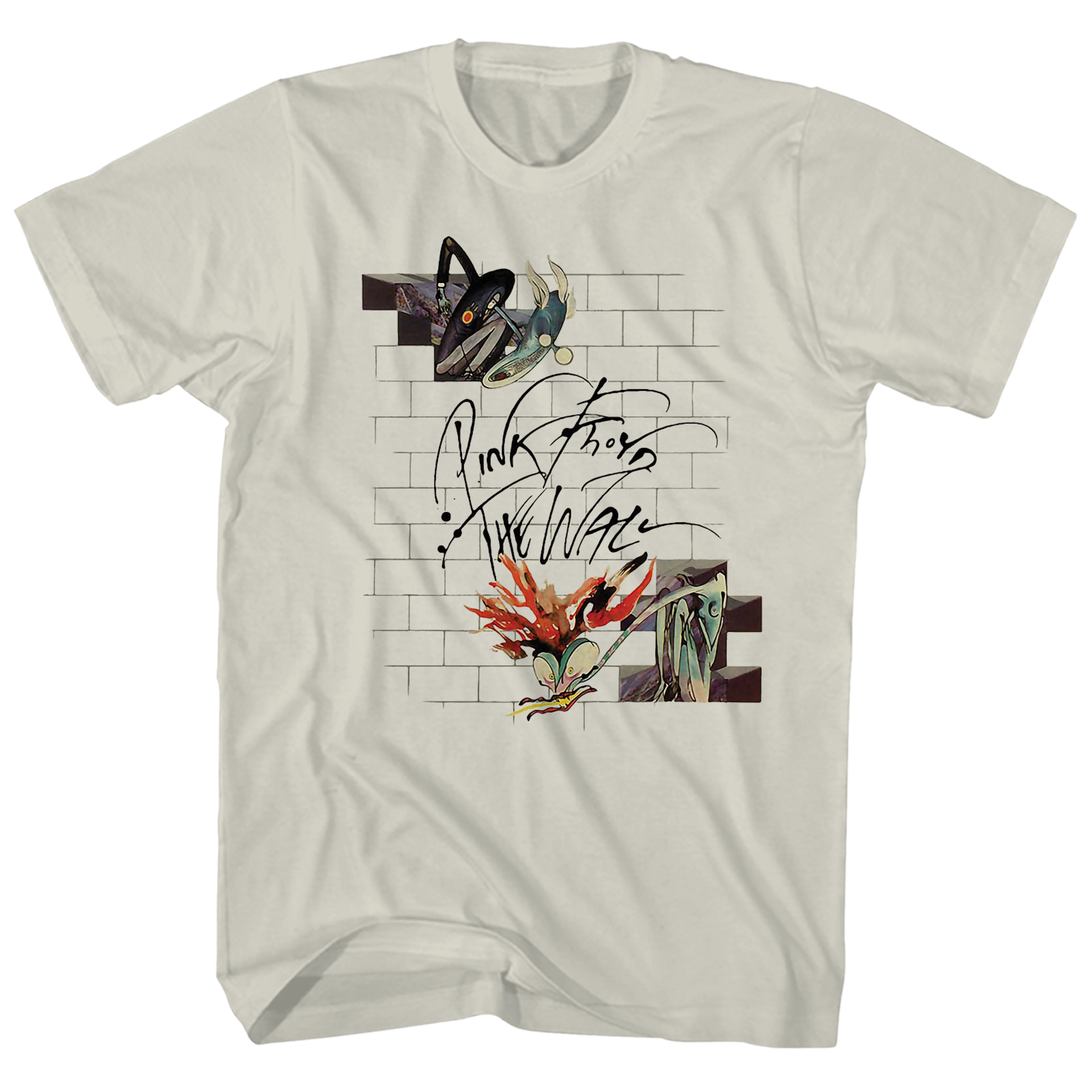 Pink Floyd T-Shirt | The Wall Floral and Lively Pink Floyd Shirt