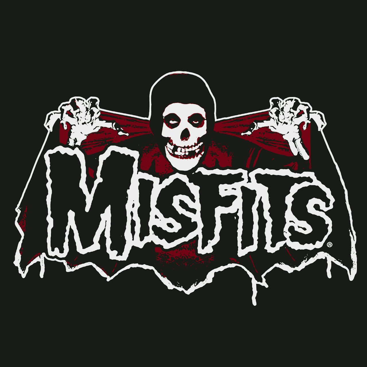 The Misfits T-Shirt | Batfiend Skull And Wings Logo The Misfits Shirt