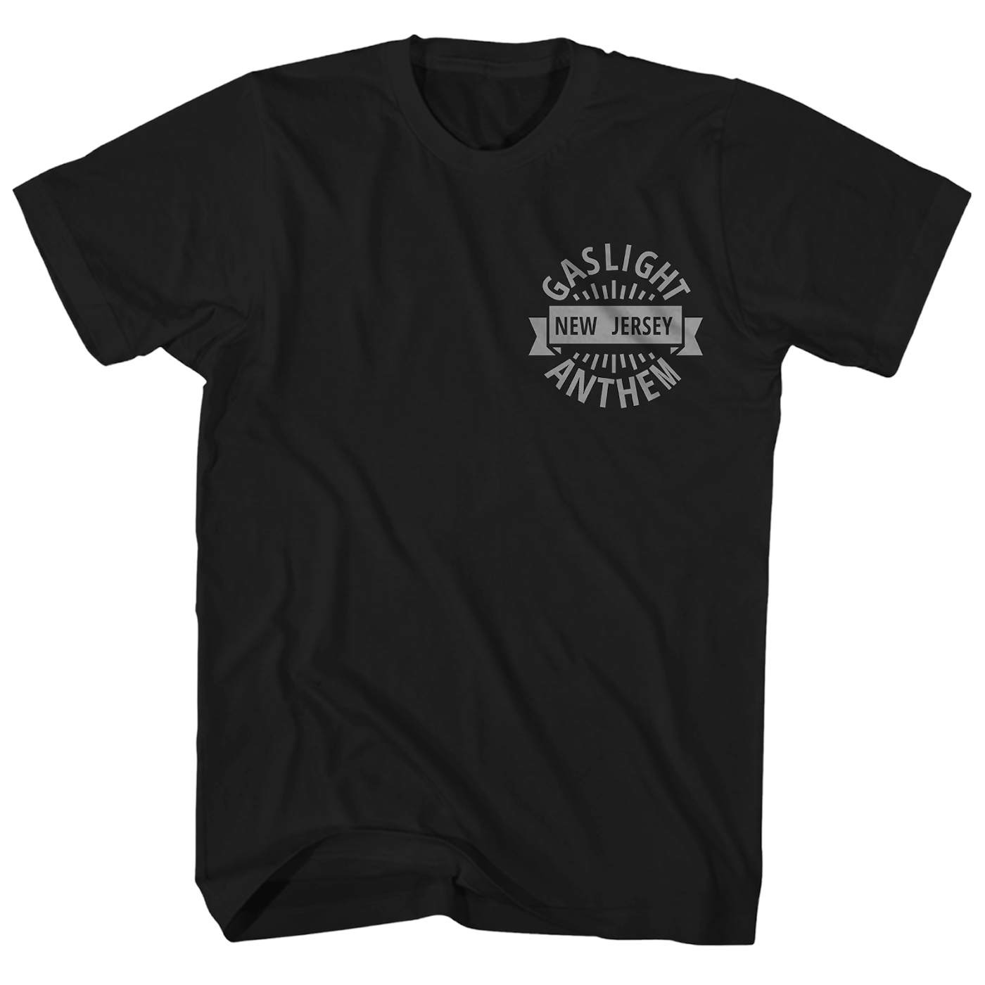 The Gaslight Anthem T-Shirt | New Jersey Balanced Skull & Heart The Gaslight Anthem Shirt