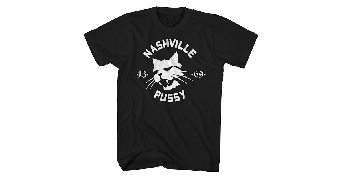 Nashville Pussy T Shirt 13 69 Album Art Cat Logo Nashville Pussy Shirt