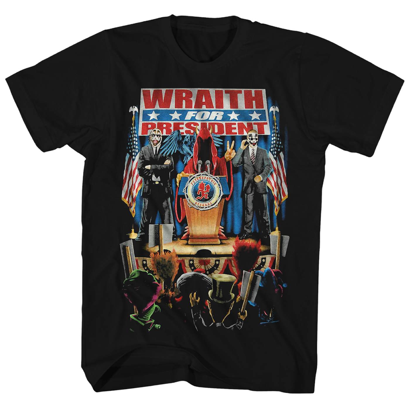 Insane Clown Posse T-Shirt | Wraith For President Insane Clown Posse Shirt