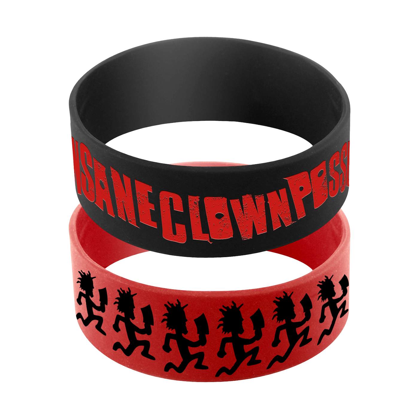 Insane Clown Posse Bracelet 2 Pack | Band Name And Hatchetman Logo Insane Clown Posse Bracelets