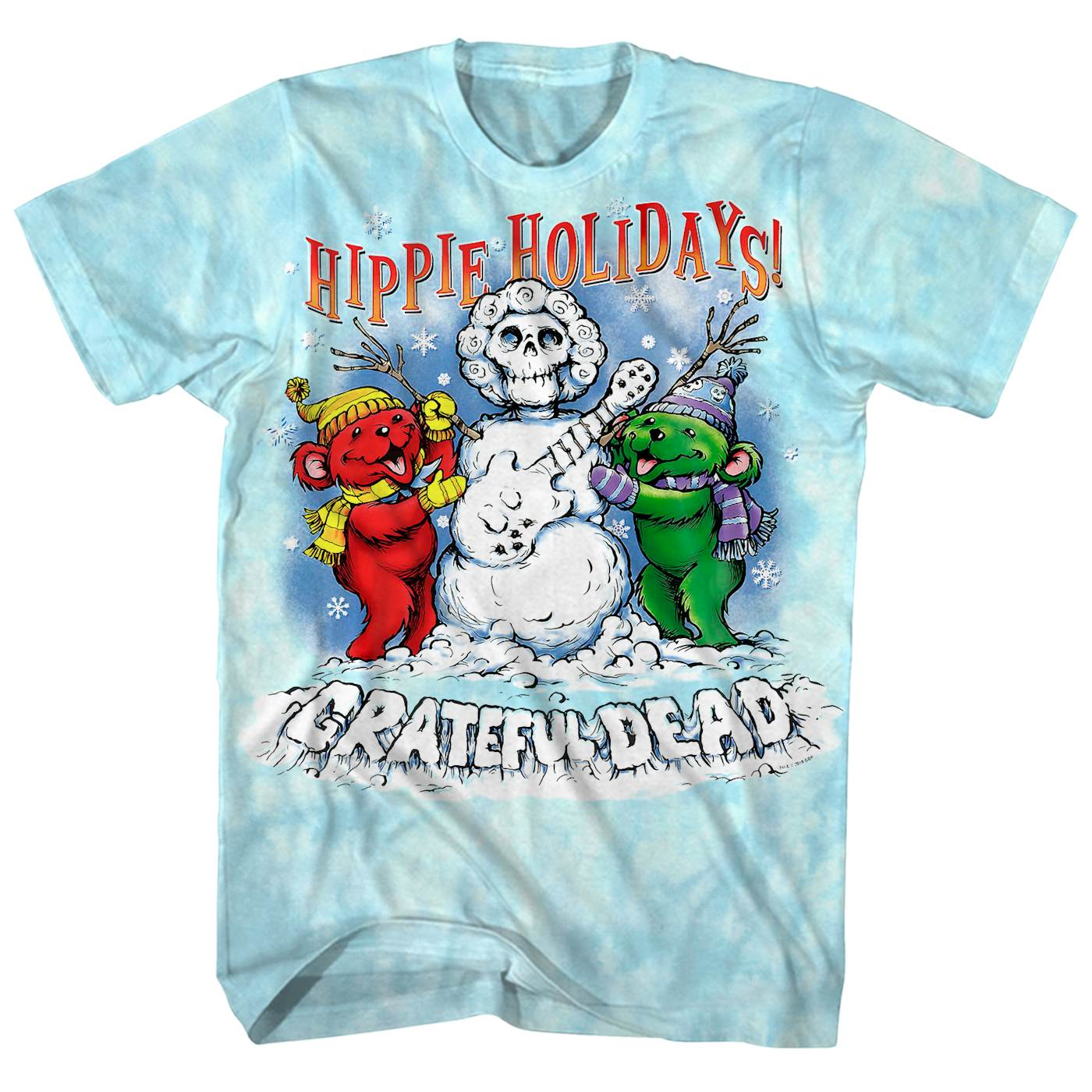 Grateful Dead T-Shirt | Hippie Holidays Winter Tie Dye Grateful