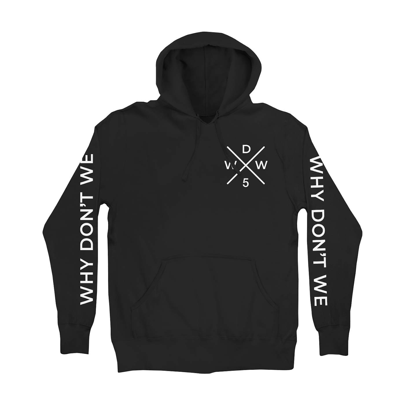 Why Don't We Hoodie | WDW5 Criss Cross Logo Why Don’t We Hoodie