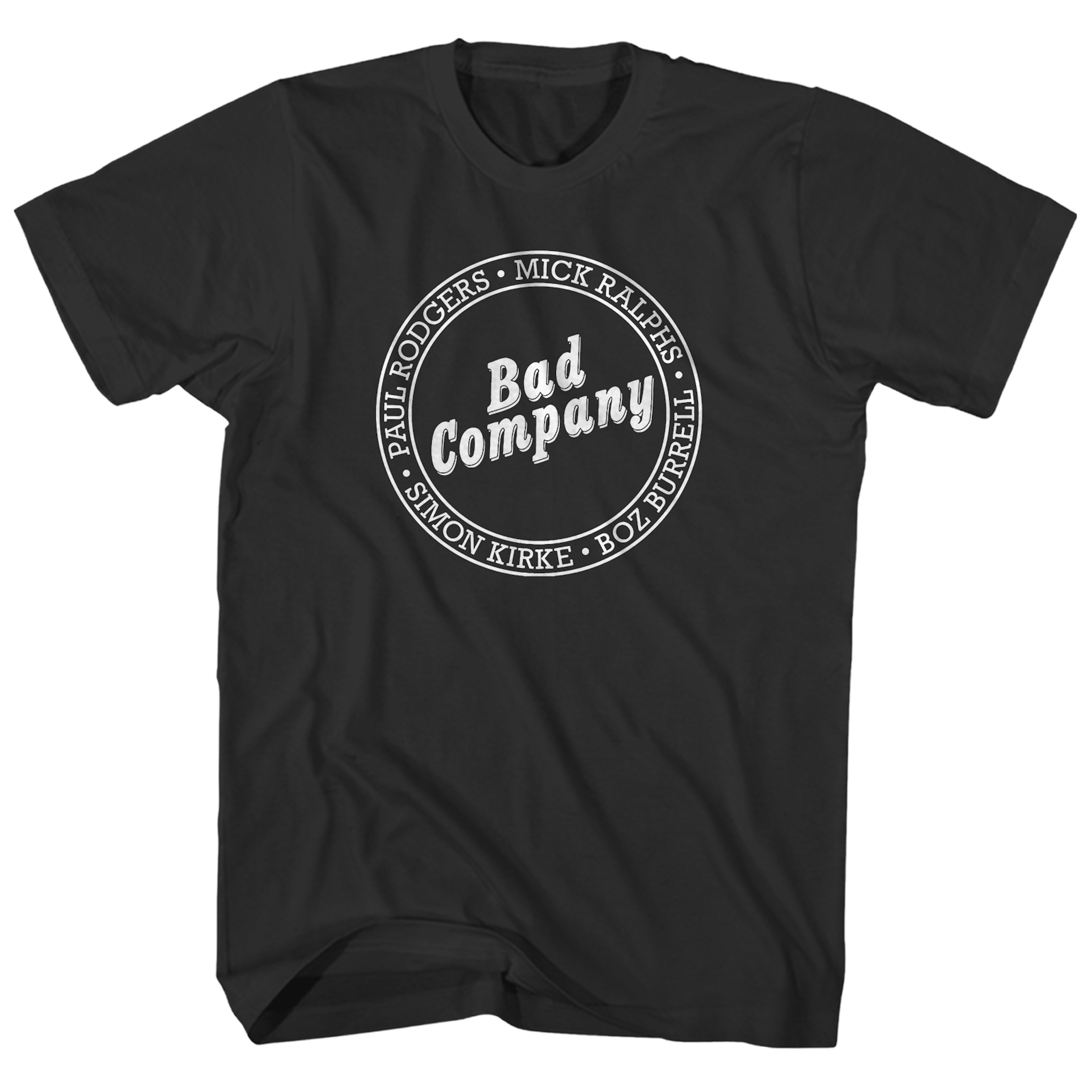Bad Company TShirt Band Member Lineup Circle Logo Bad Company Shirt