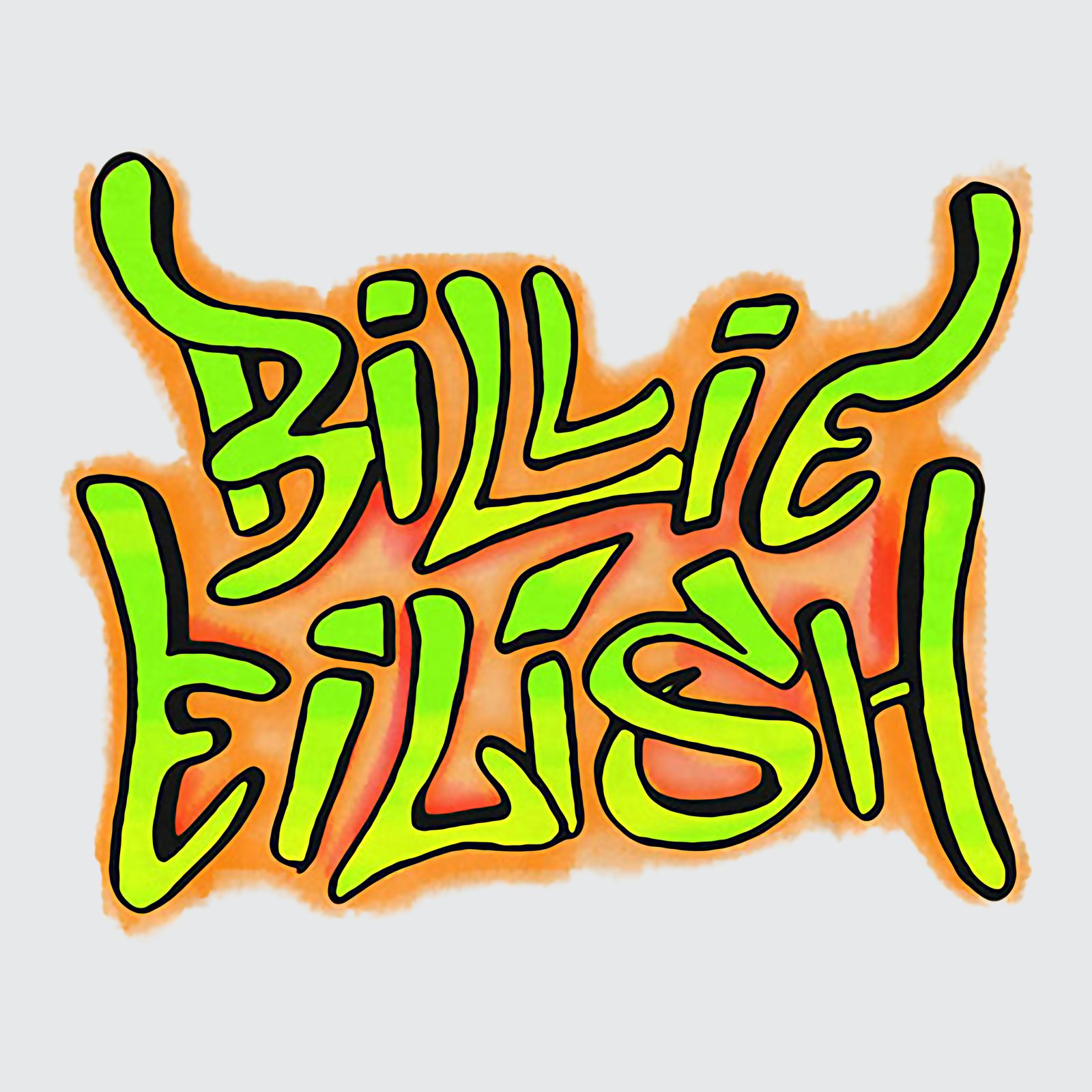 billie eilish merch graffiti hoodie