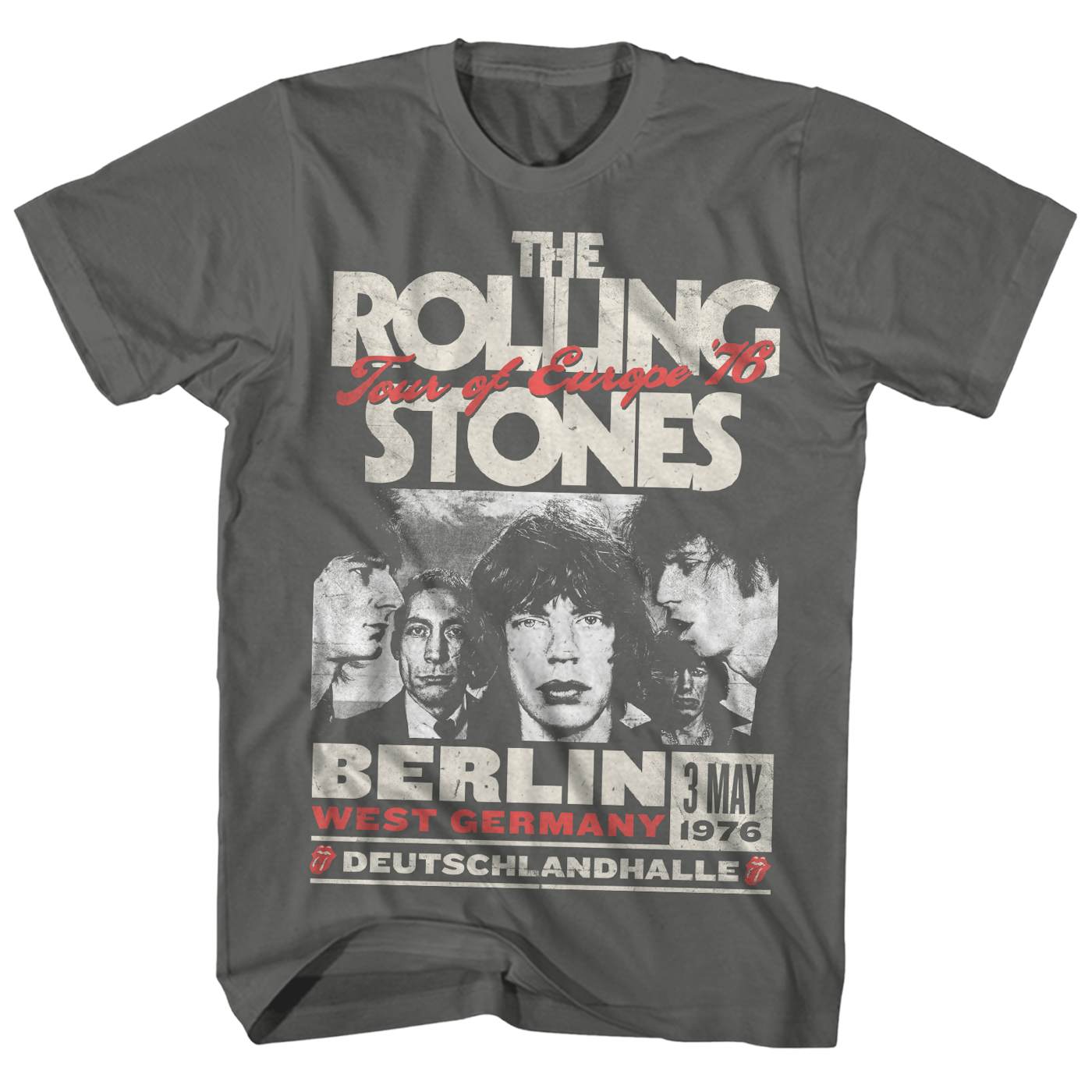 The Rolling The Tongue Classic Rolling Distressed Logo Stones Stones | Shirt T-Shirt \'89