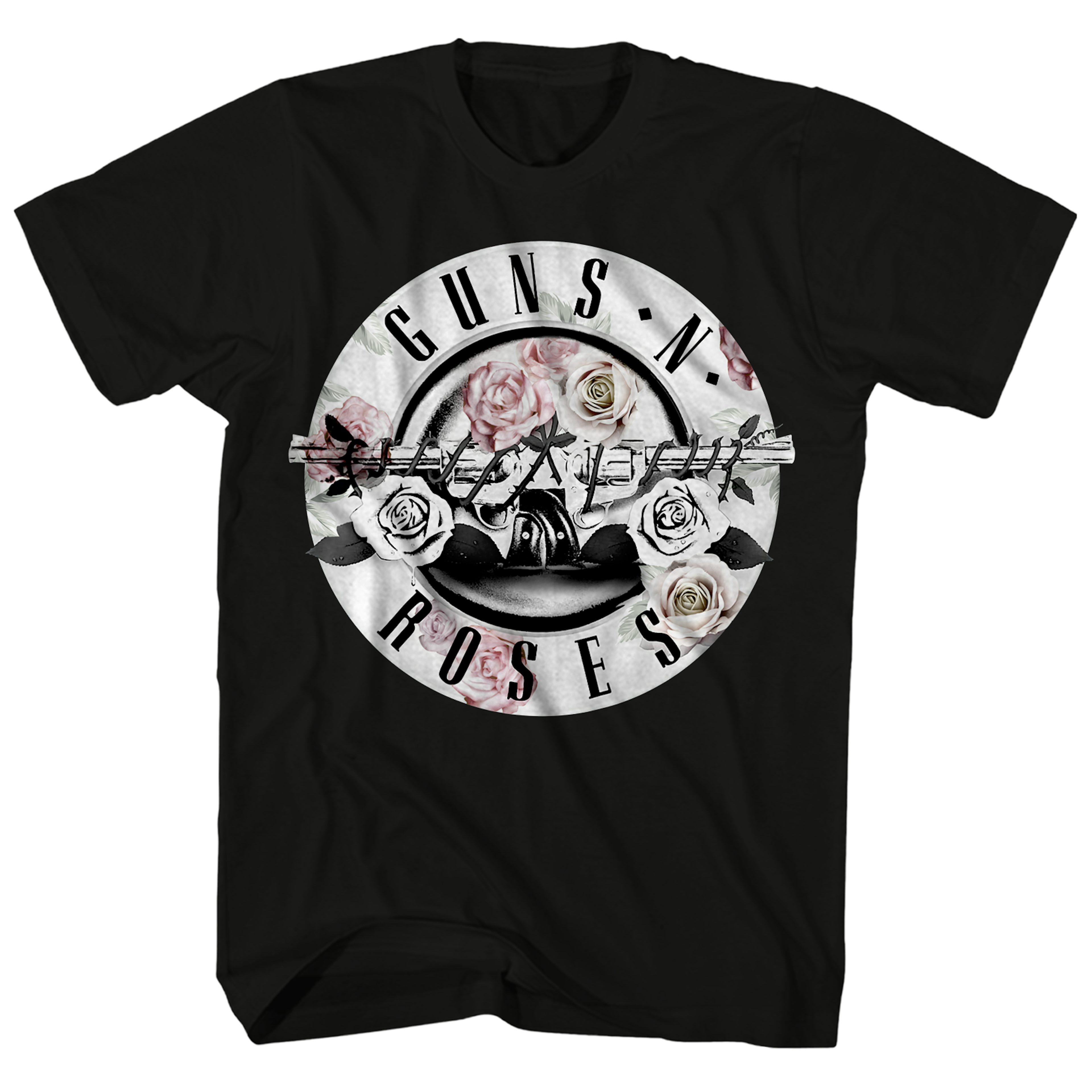 Guns N' Roses T-Shirt | Floral Fill Thorns Guns Bullet Shirt