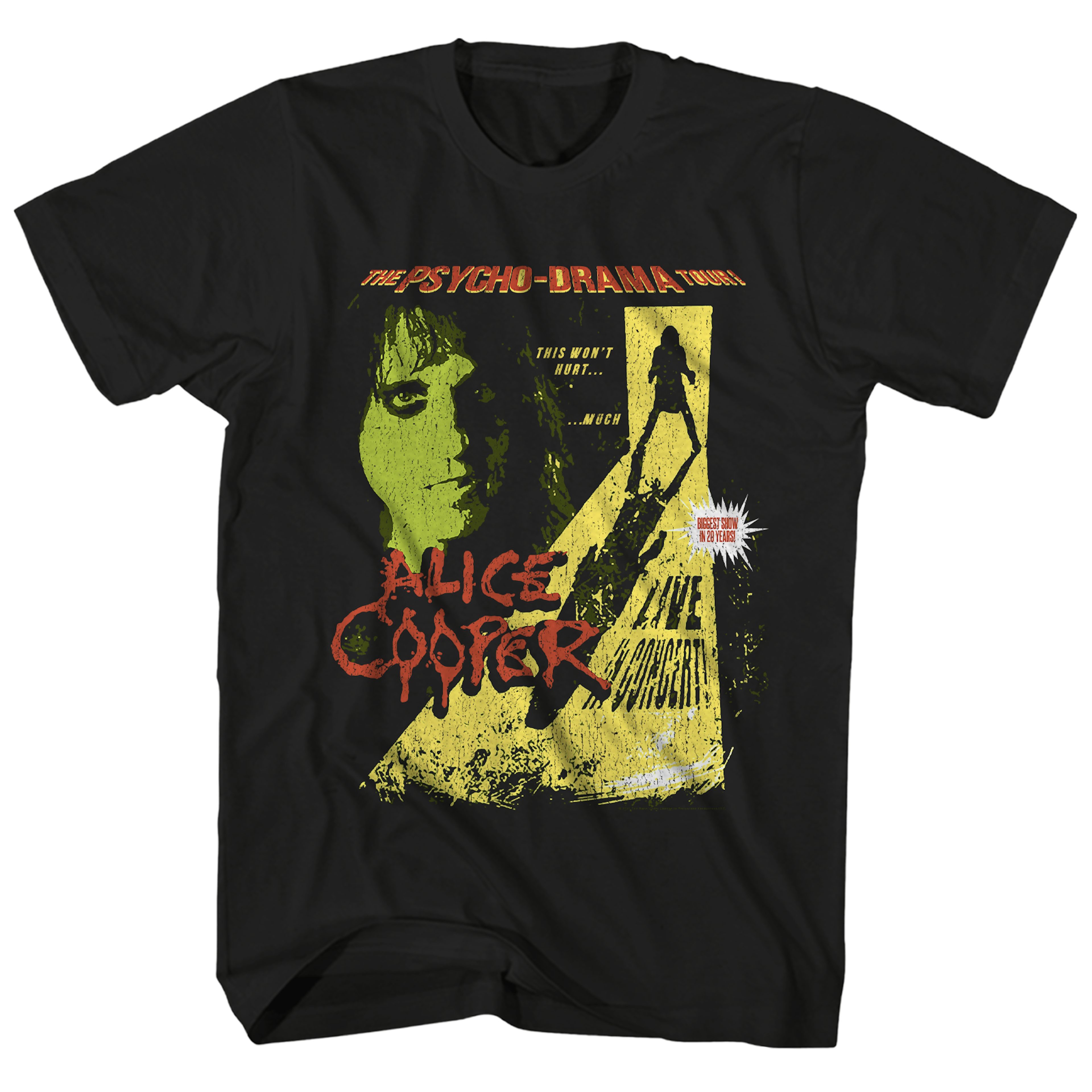 Alice Cooper T-Shirt | Alice Cooper The Pyscho Drama Tour Alice Cooper ...