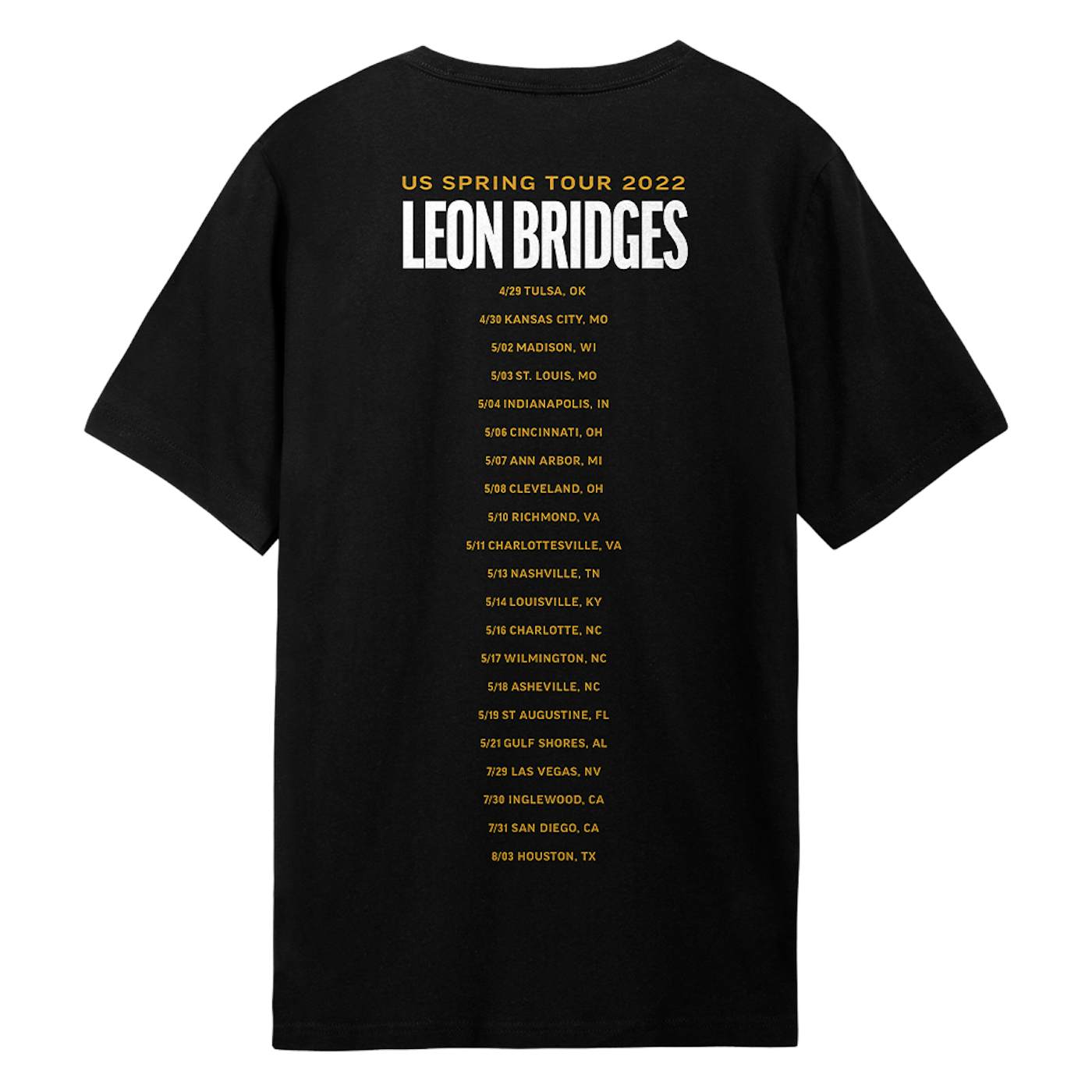 Leon Bridges US Spring Tour 2022 T-Shirt