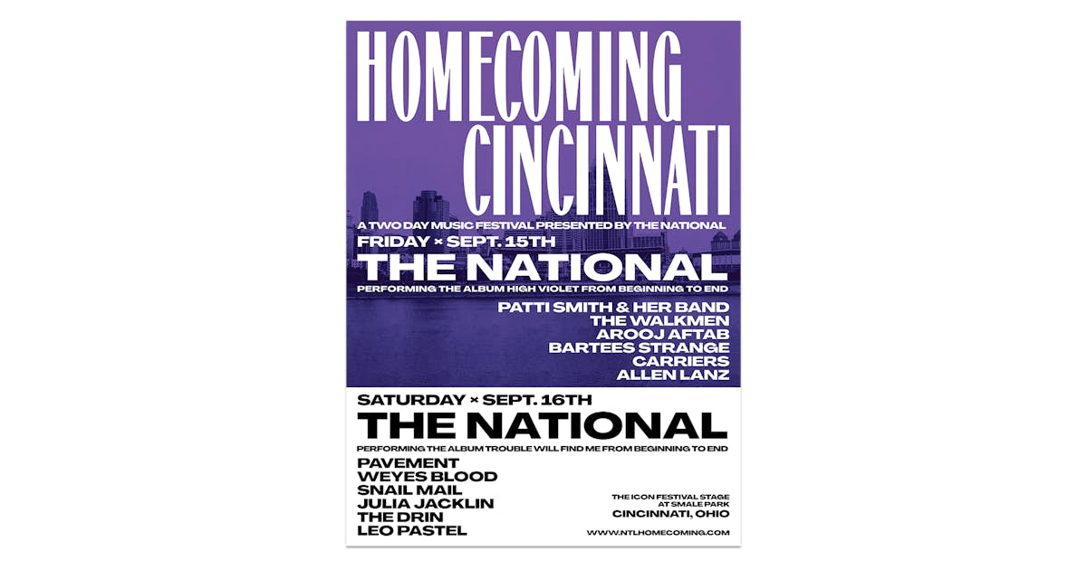 The National Cincinnati September 15 & 16, 2023 Poster
