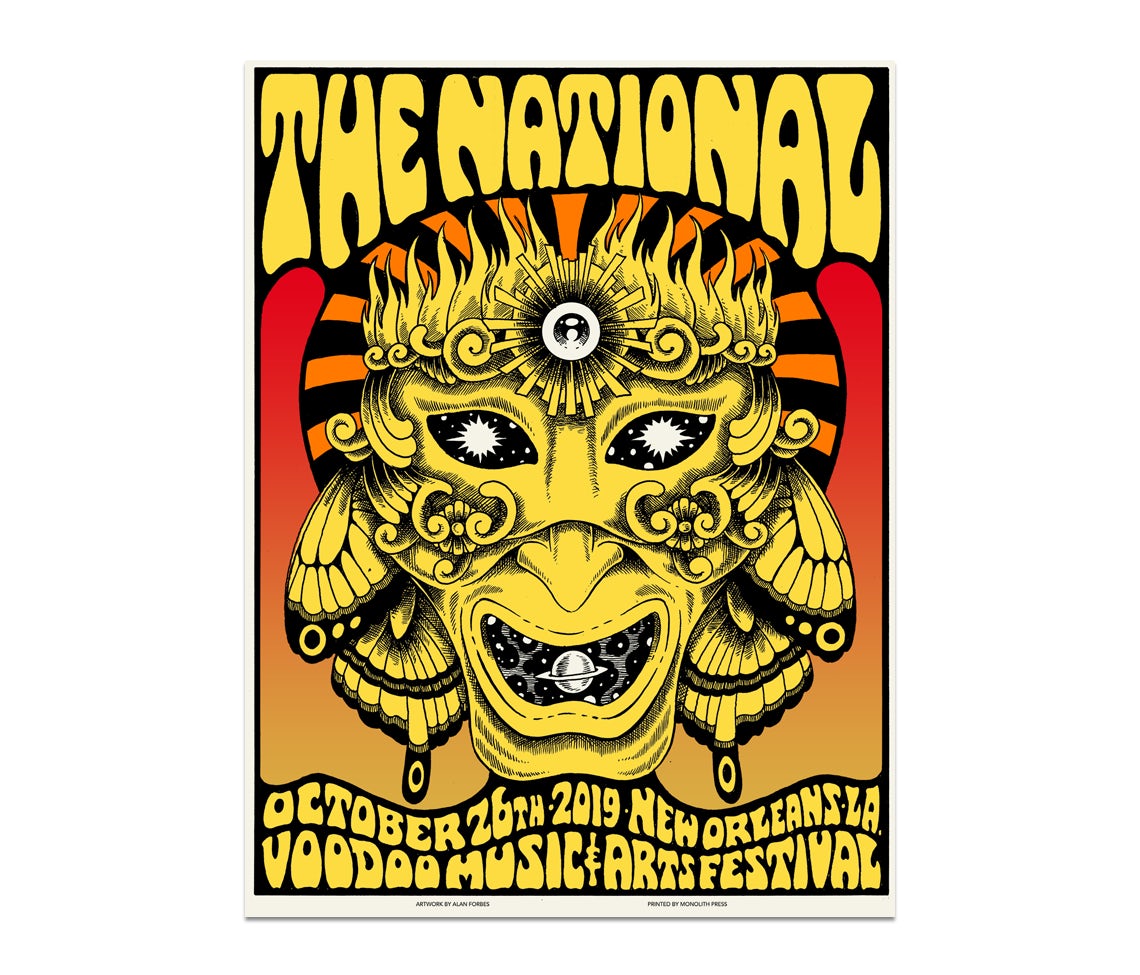 The National New Orleans Voodoo Fest Poster October 26, 2019