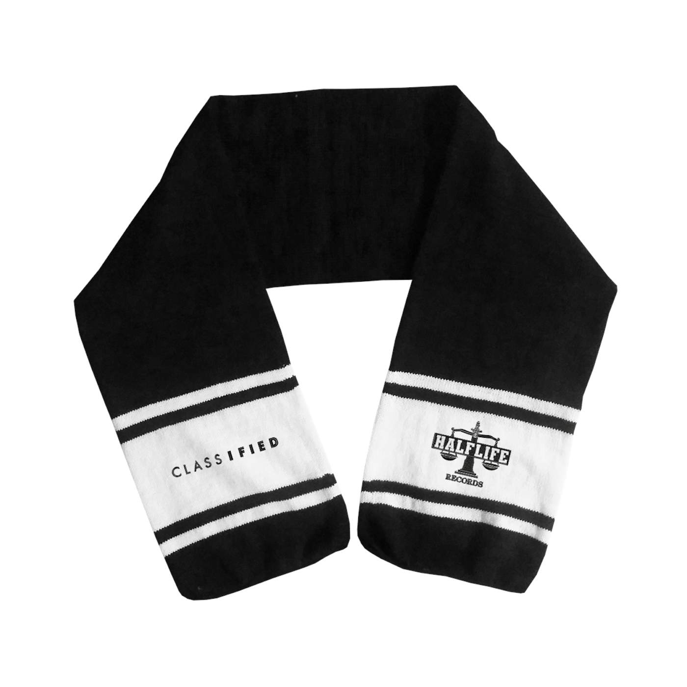 Classified Embroidered Logo Scarf