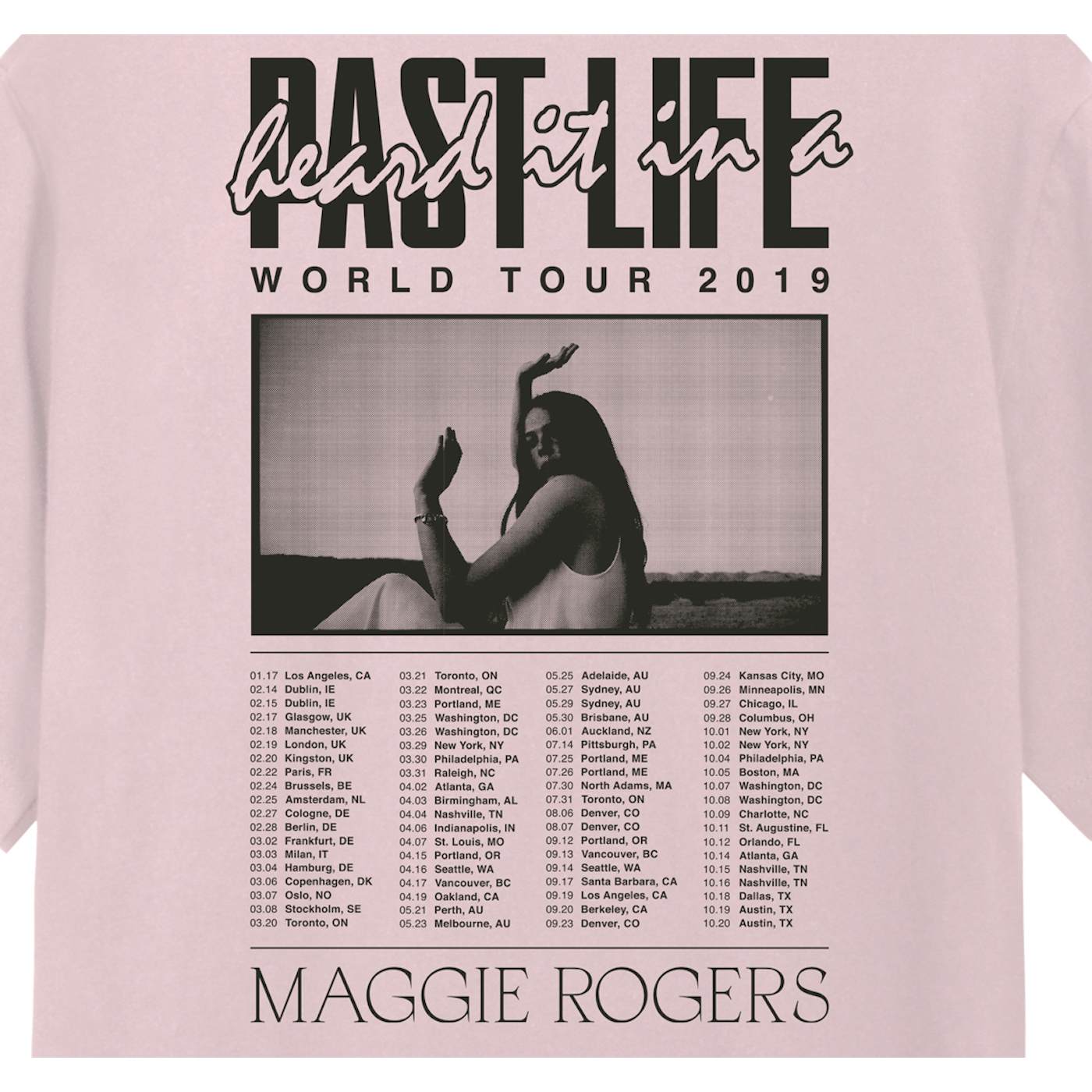 Maggie Rogers World Tour 2019 T-Shirt
