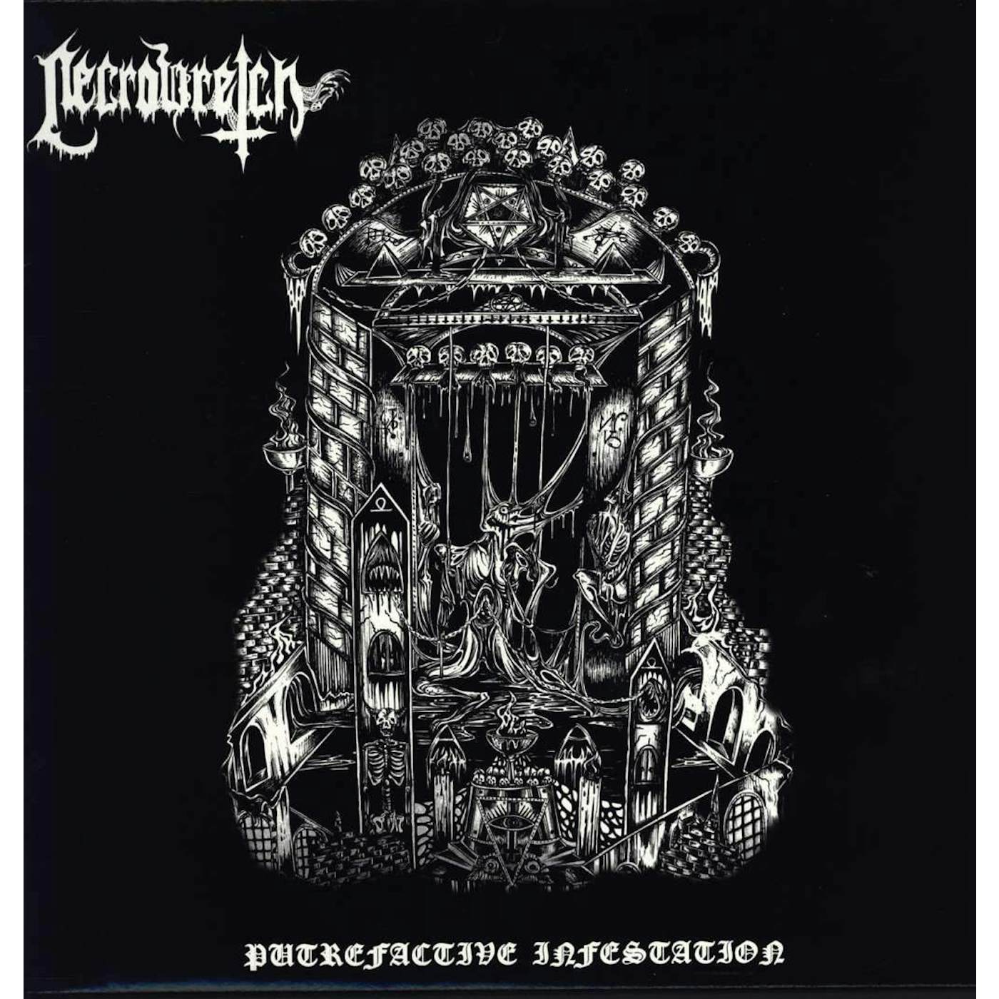 Necrowretch 'Putrefactive Infestation' Vinyl 12" - White Vinyl Record