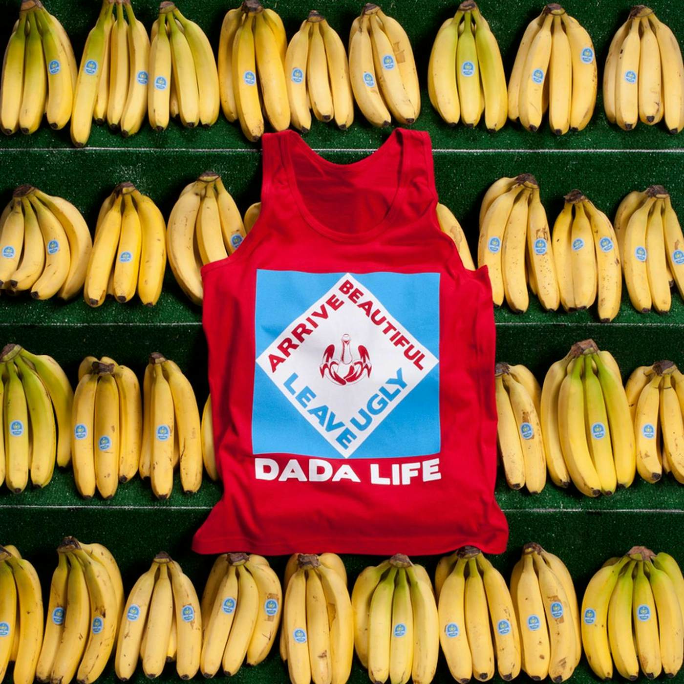 Dada Life ARRIVE BEAUTIFUL LEAVE UGLY TANK TOP // RED
