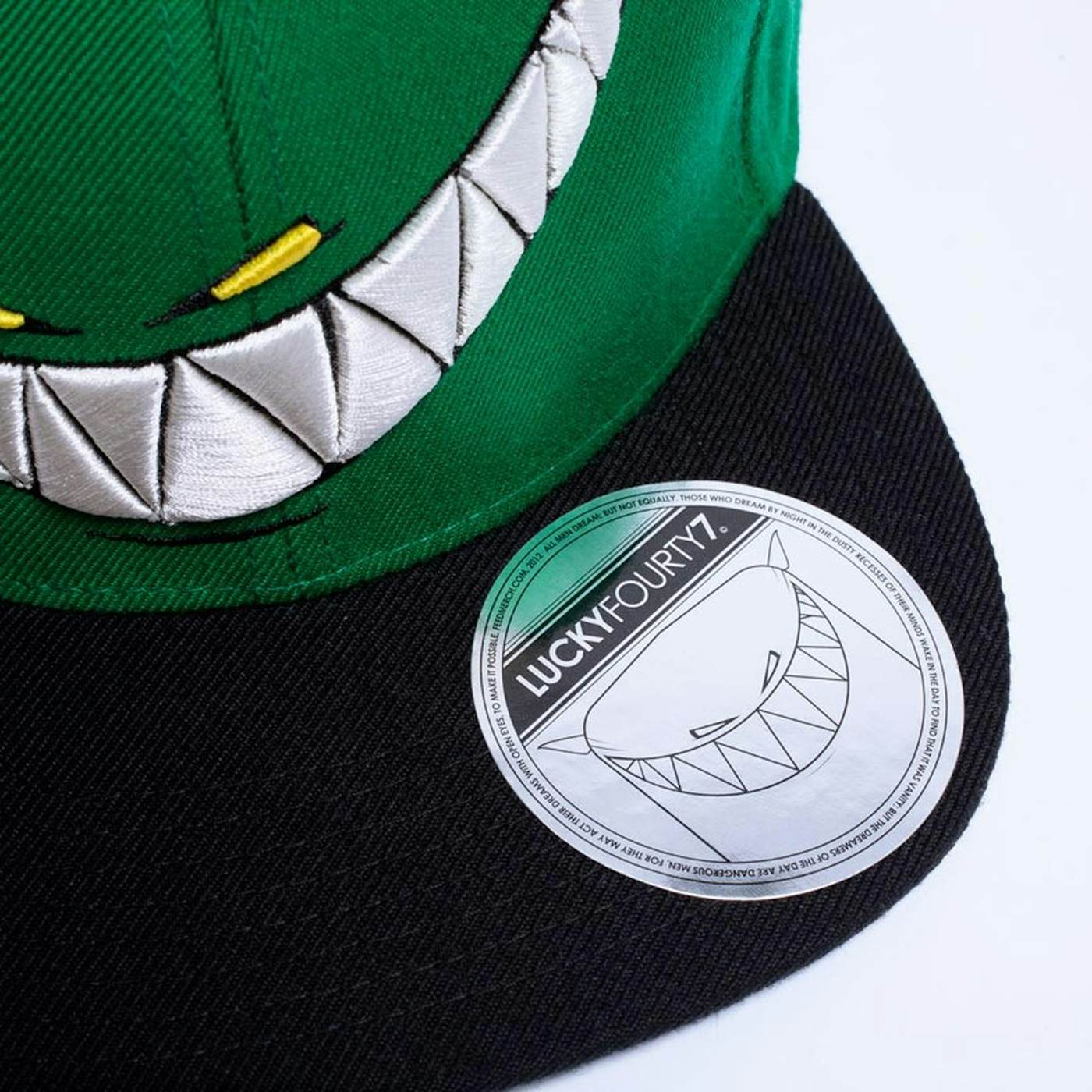 Feed Me Hat // Green Snapback Teeth