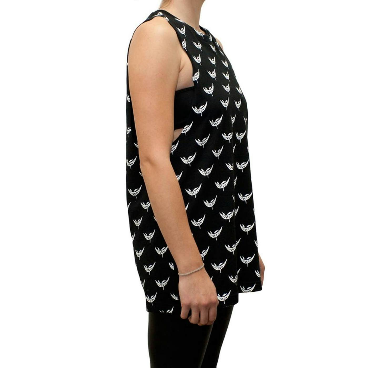 Feed Me // Black and White All Over Print Sleeveless