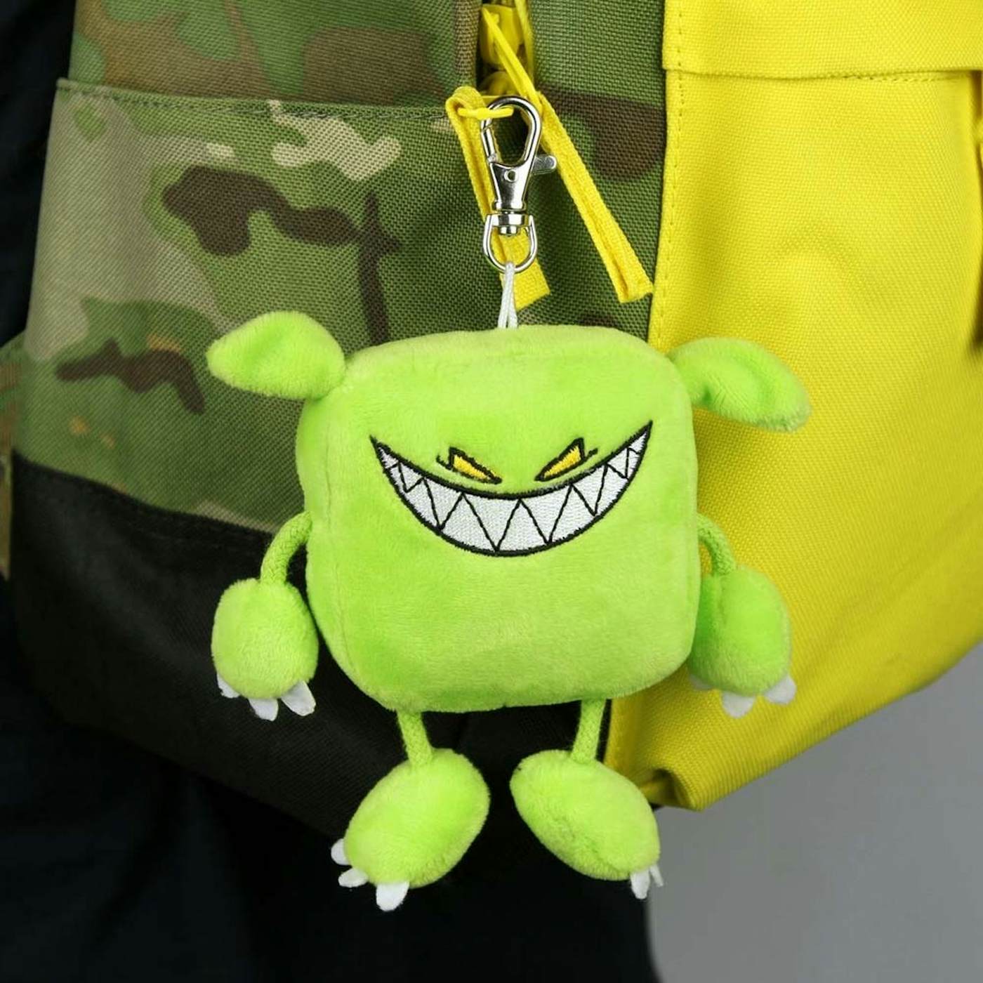 Feed Me Green Monster Plush Toy