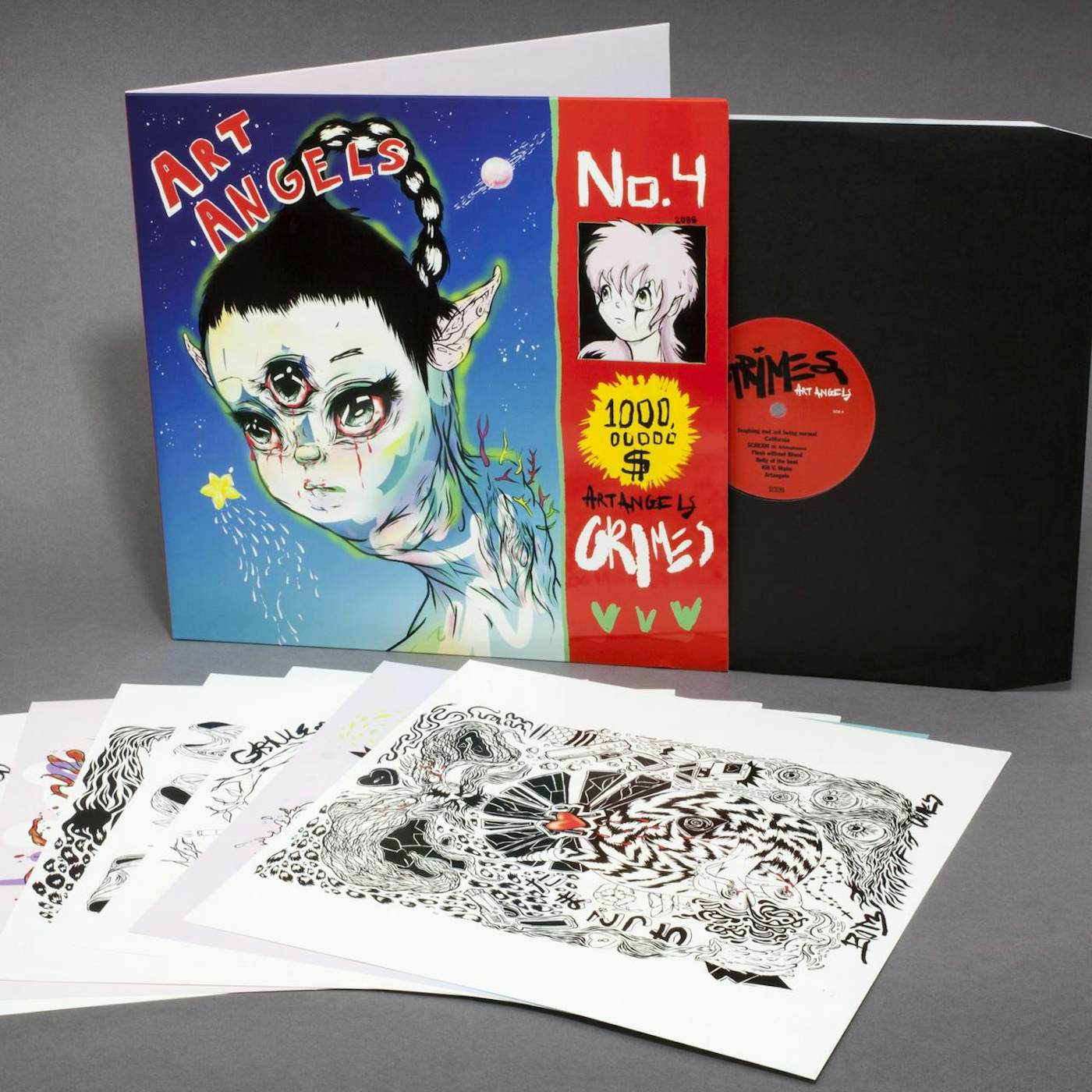 Grimes Art Angels LP and Shirt Bundle (Vinyl)