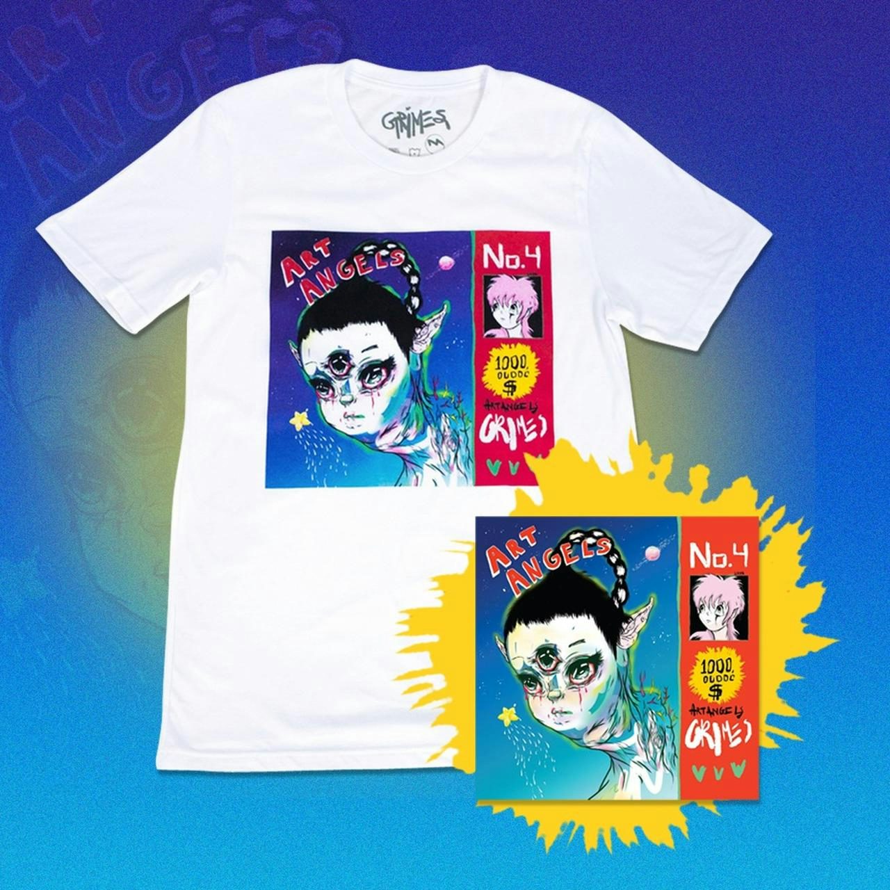 Grimes Art Angels CD and Shirt Bundle