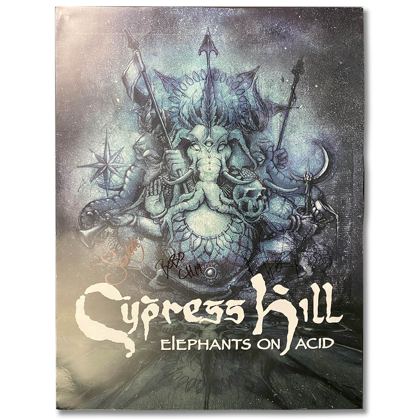 Cypress Hill "Elephants Acid" Autographed Limited Edition Poster